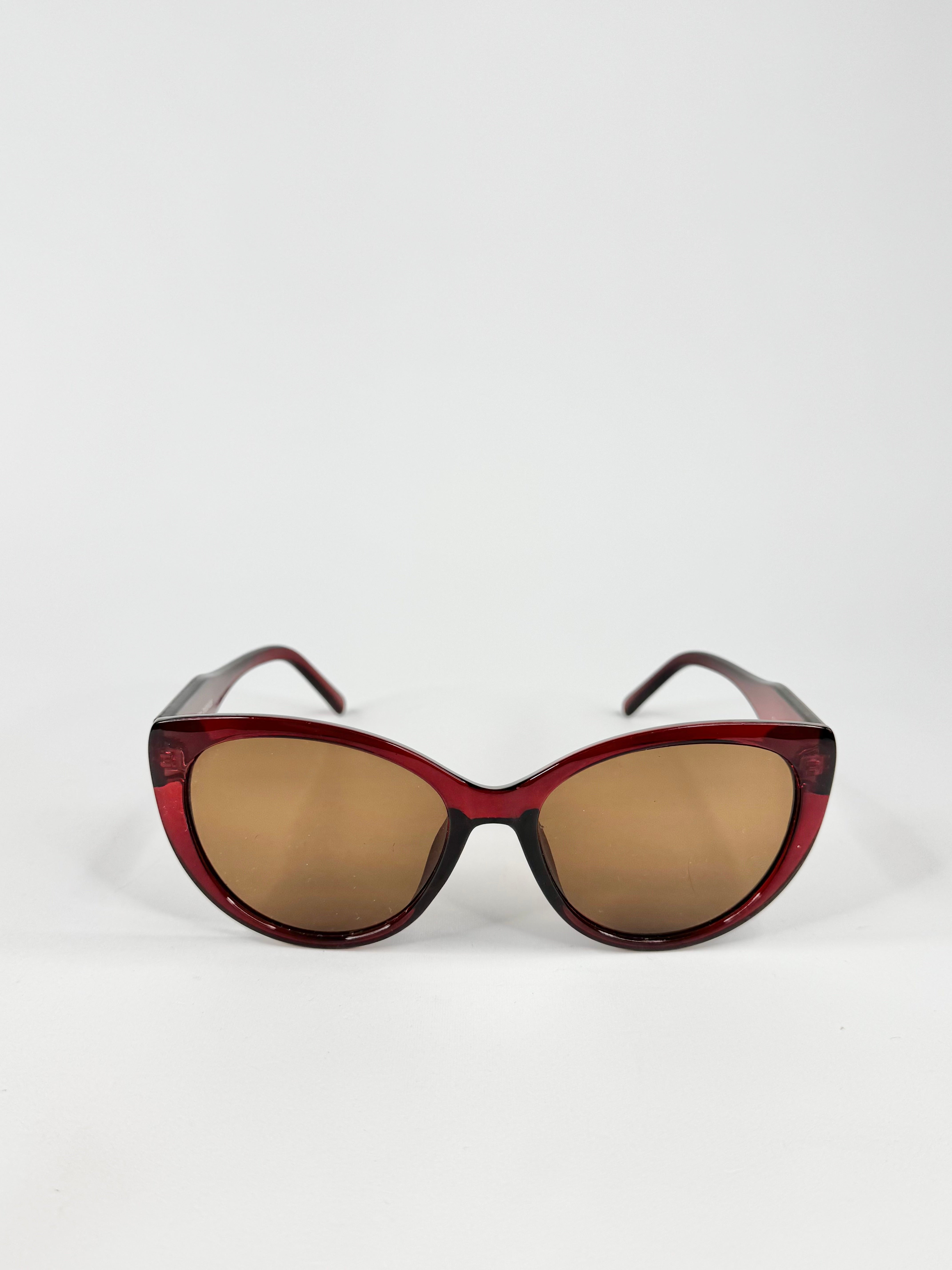 Fiorelli Dark Red Cat Eye Sunglasses