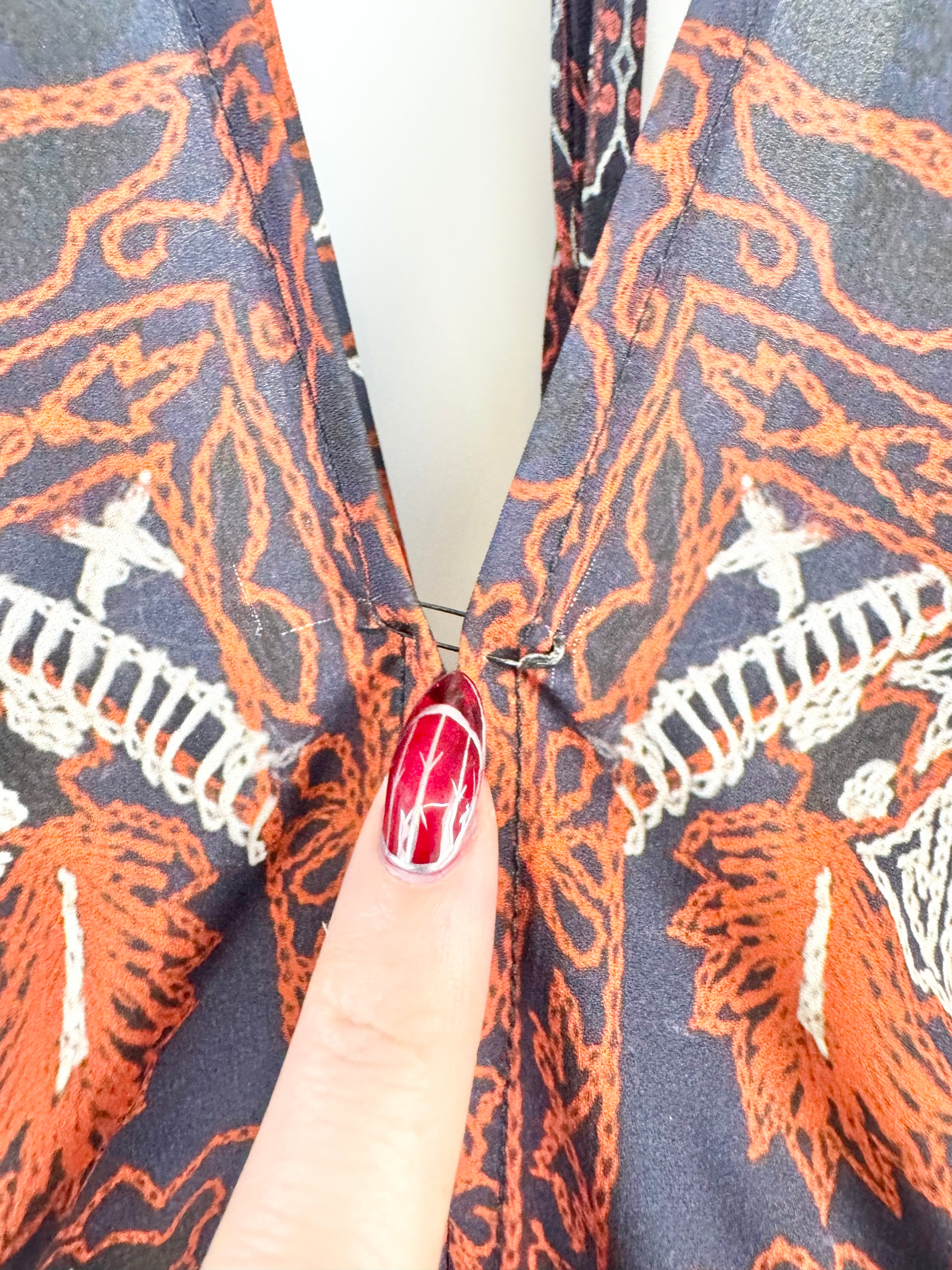 Bec + Bridge Navy Patterned Playsuit - AU6