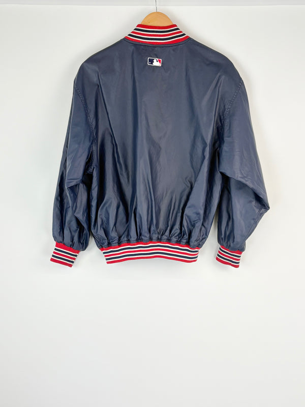 Vintage-Style Majestic Navy Blue 'Red Sox' Bomber Jacket - S