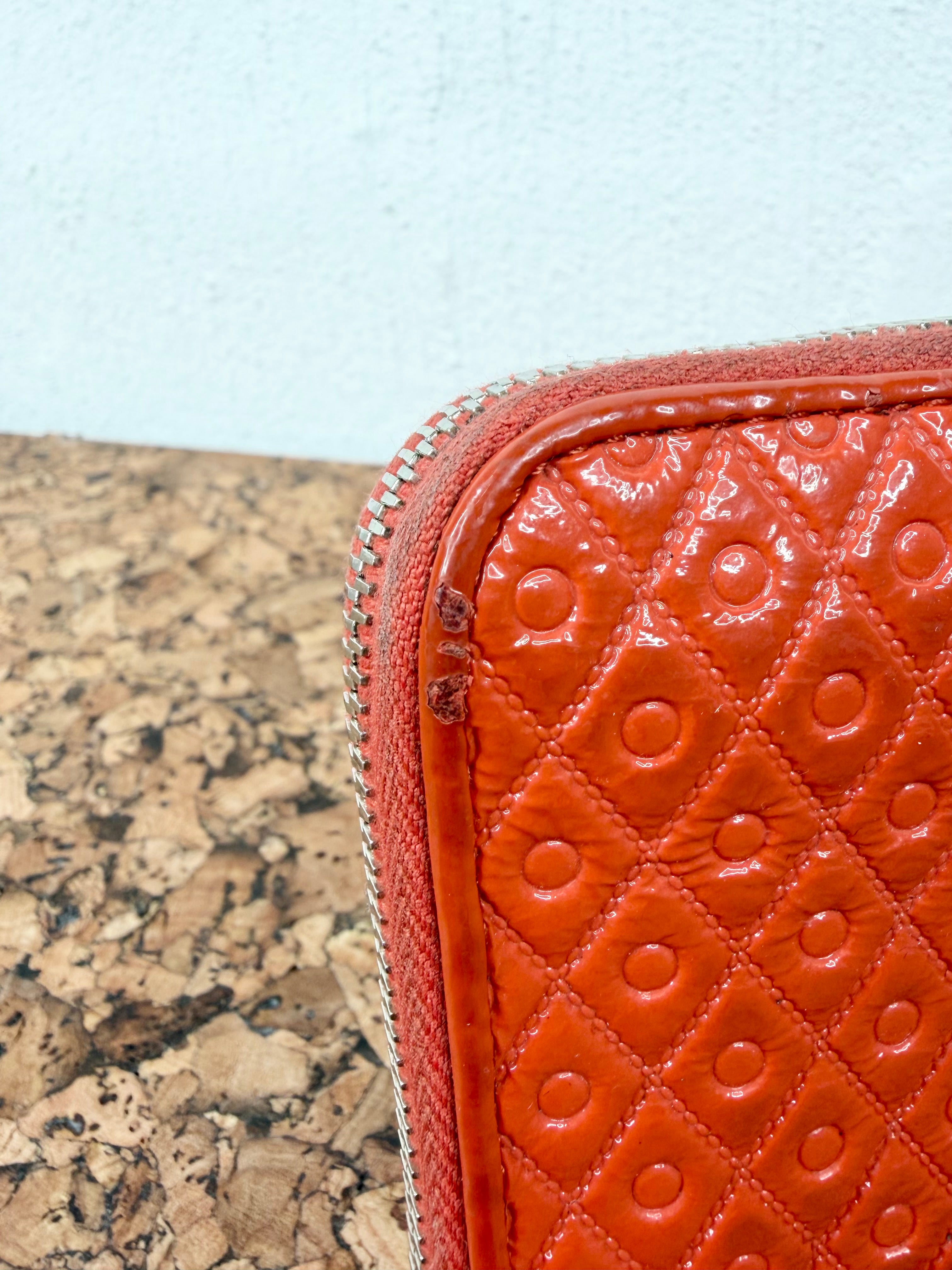 Tod's Patent Peach Leather Wallet
