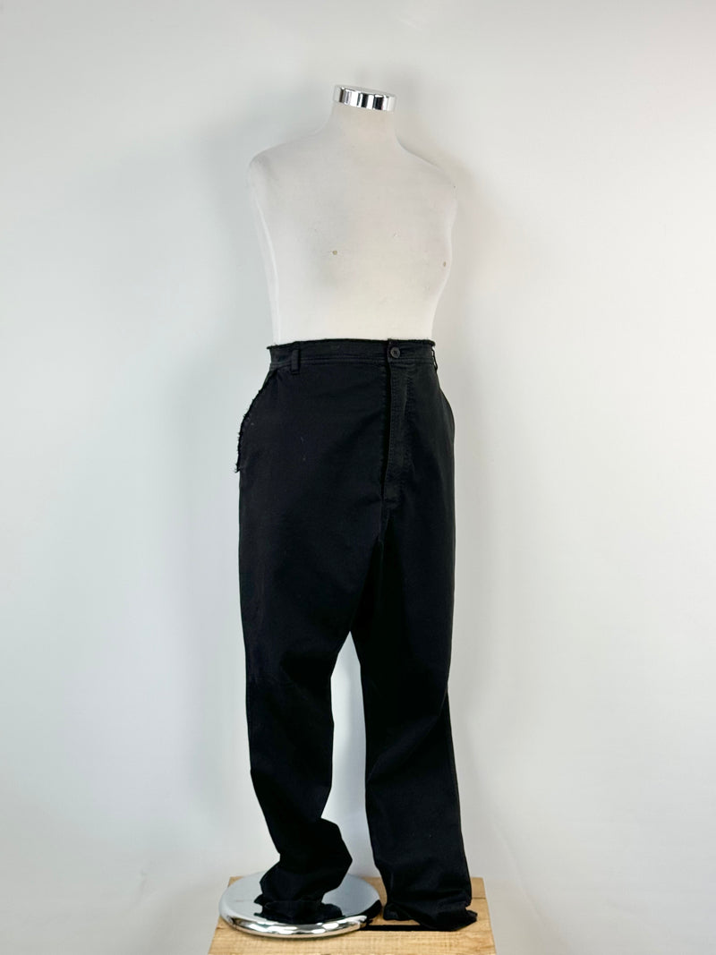 Pal Offner Black Drop Crotch Slacks - AU14/16