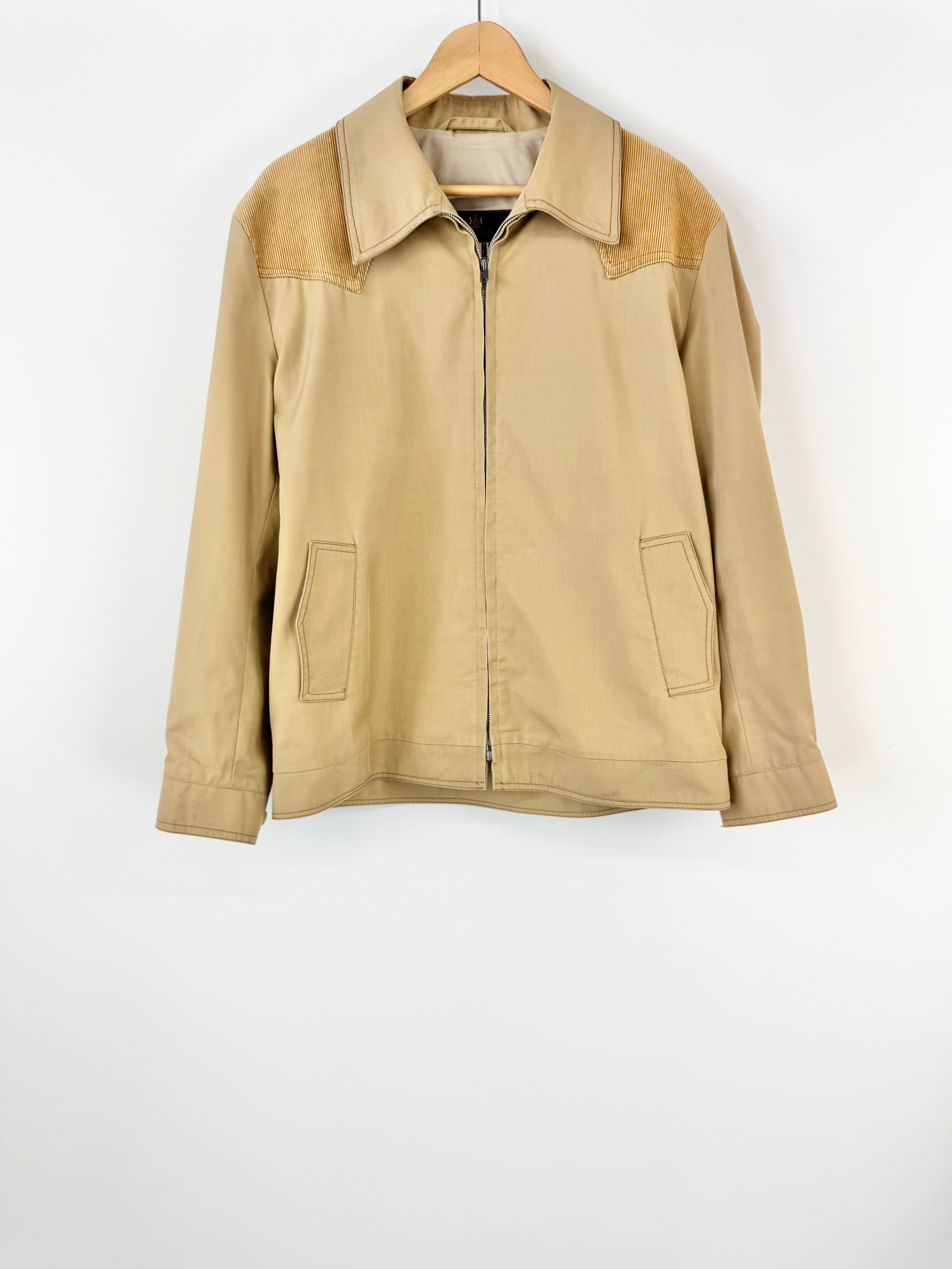 Grenfell Buff Cotton Zippered Jacket - M/L