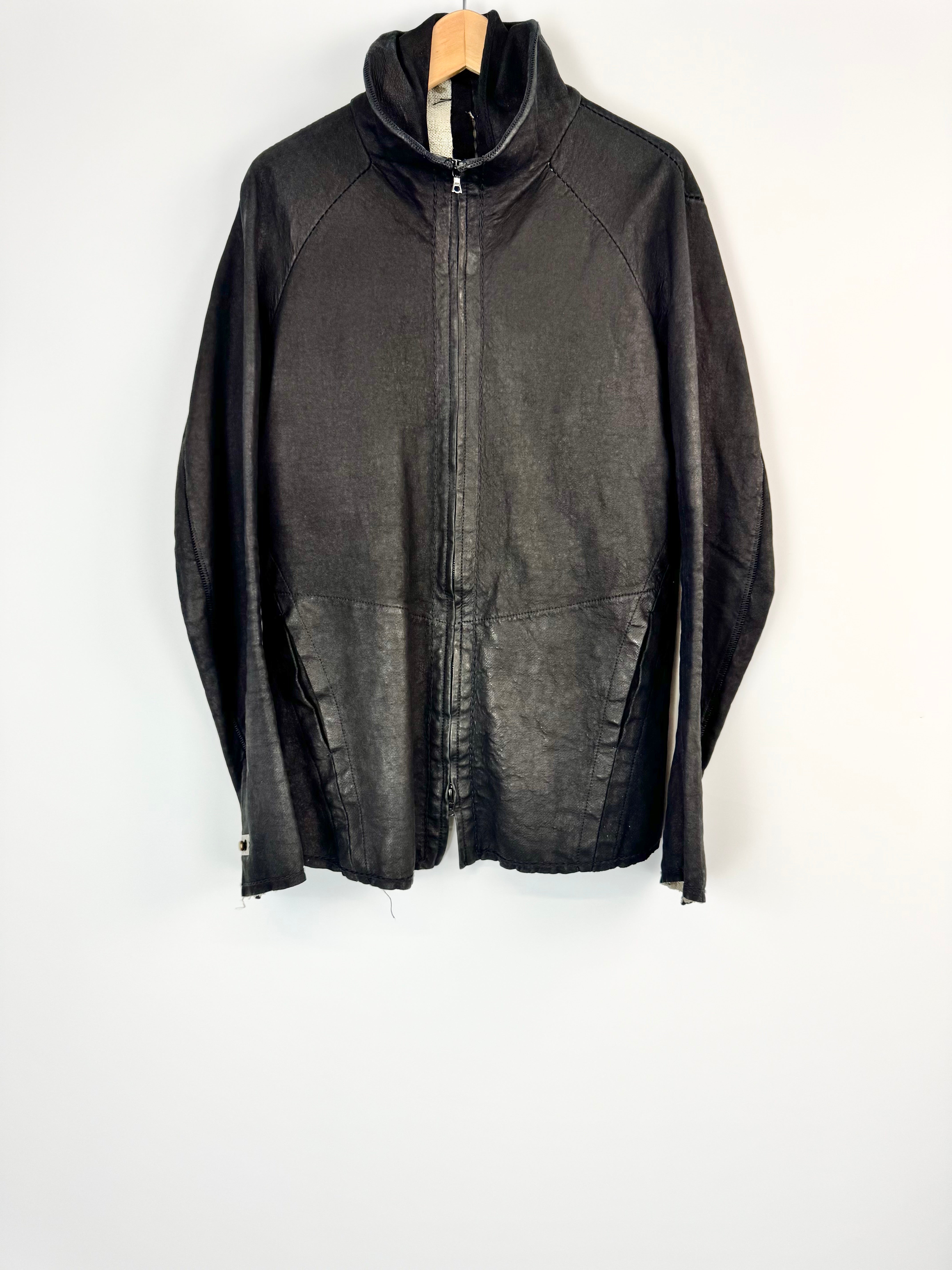 Isaac Sellam Atelier Black Leather Jacket Size XL