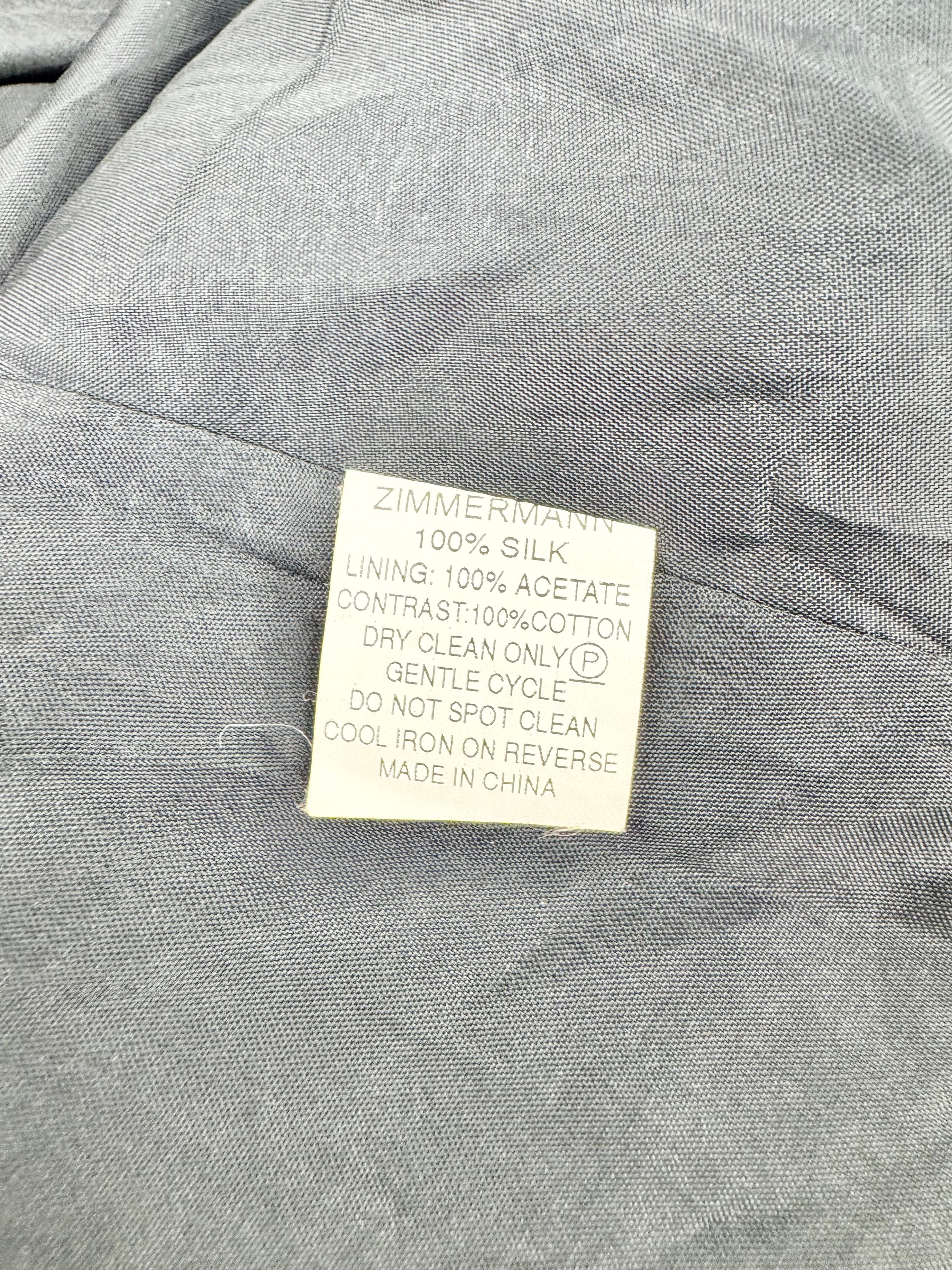 Zimmermann Black Eyelet Embellished Silk Mini Dress - AU8/10