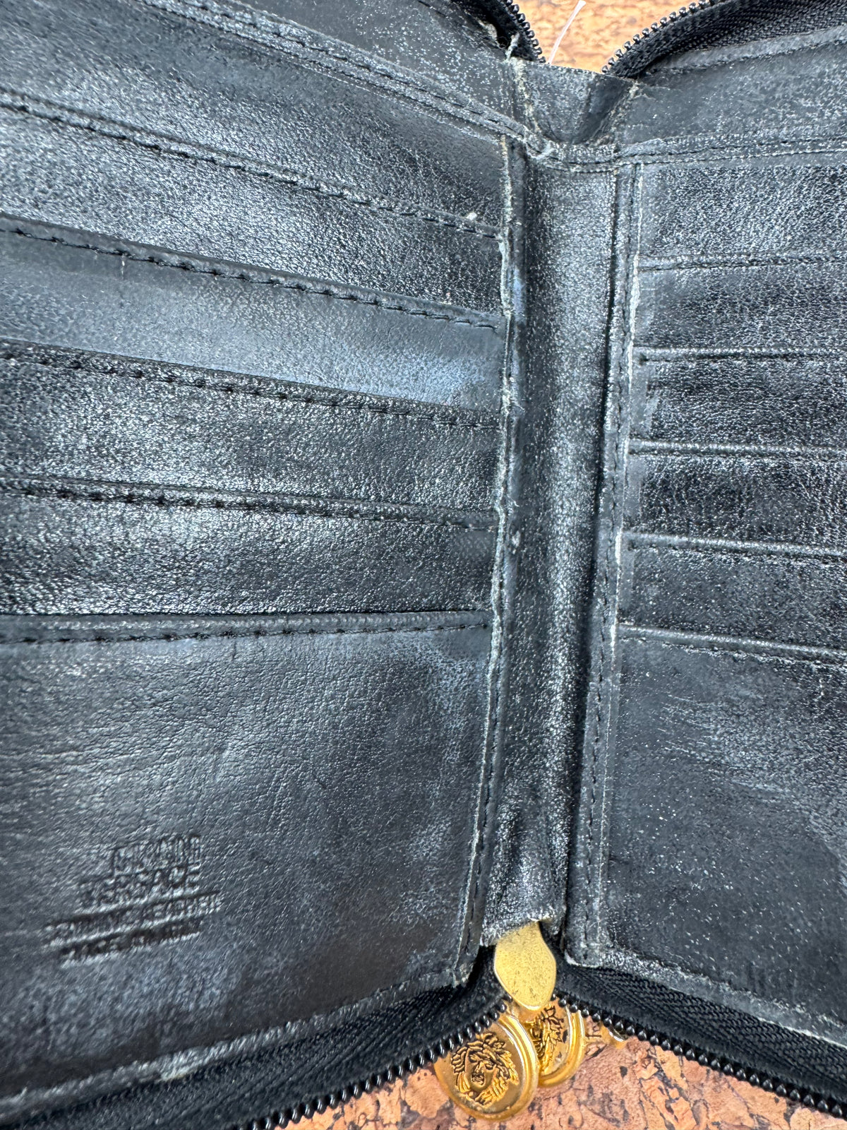Vintage 90s Gianni Versace Patent Faux Croc Cross Body Bag