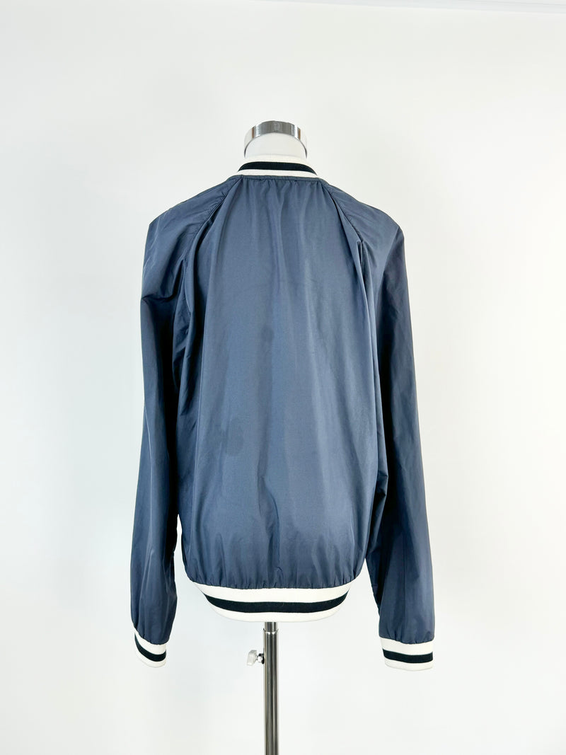 Maison Kitsune Blue Bomber Jacket - M