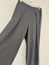 Kondo Black Wide-Leg Stretch Pants - AU10