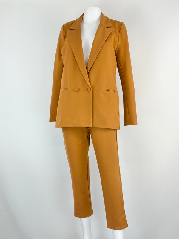 Cazinc the Label Toffee Brown Chester Blazer & Ida Pant Set - AU6/8