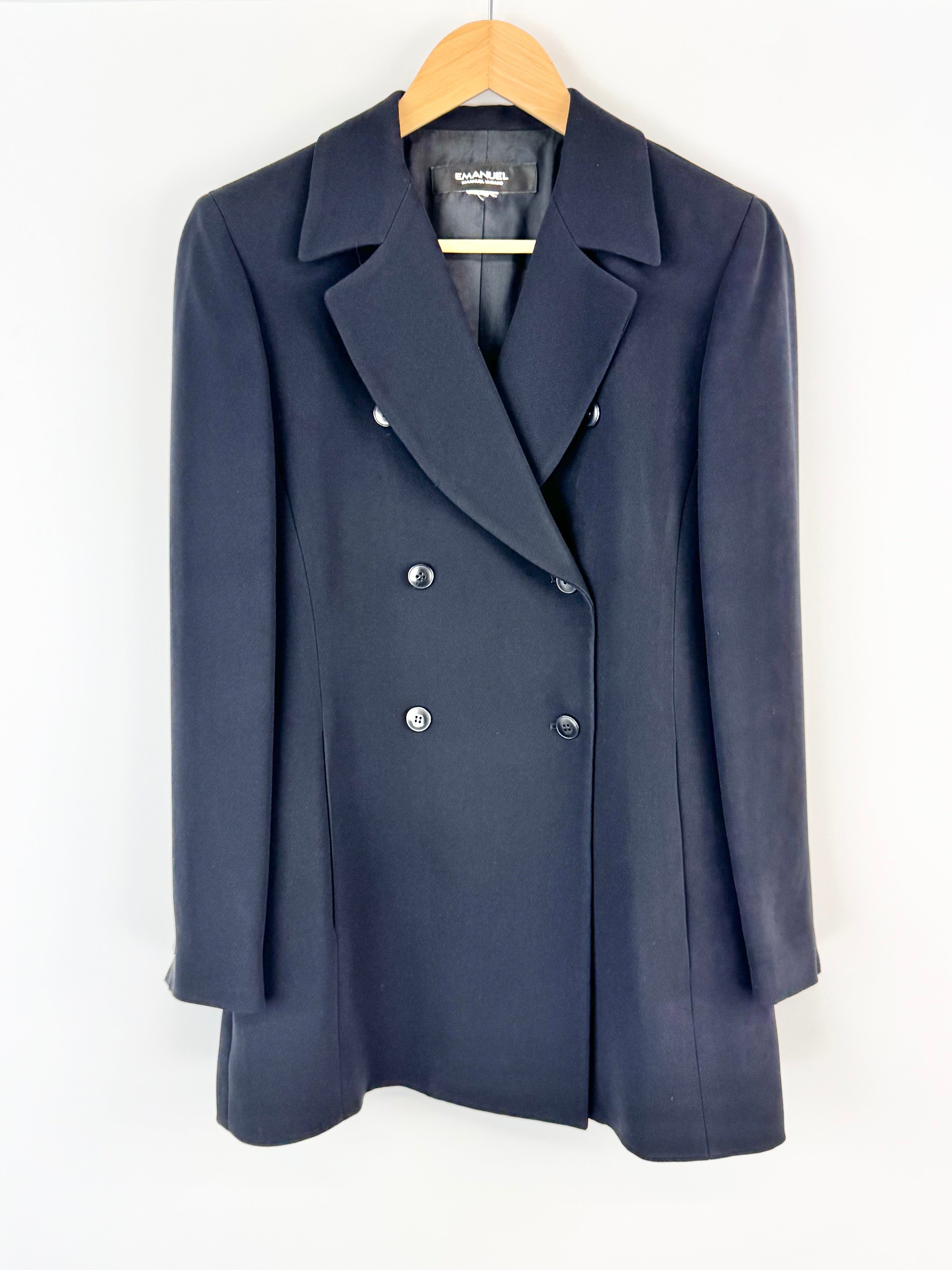 Emanuel Ungaro Midnight Blue Flared Blazer - AU10