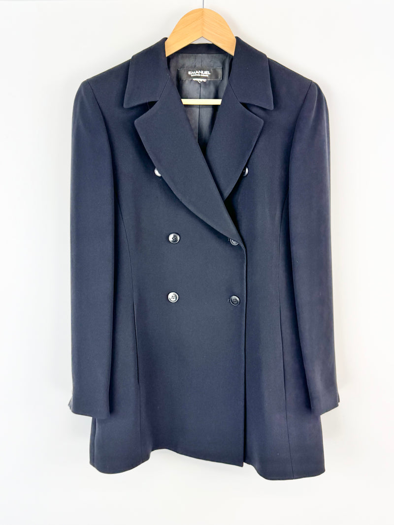 Emanuel Ungaro Midnight Blue Flared Blazer - AU10