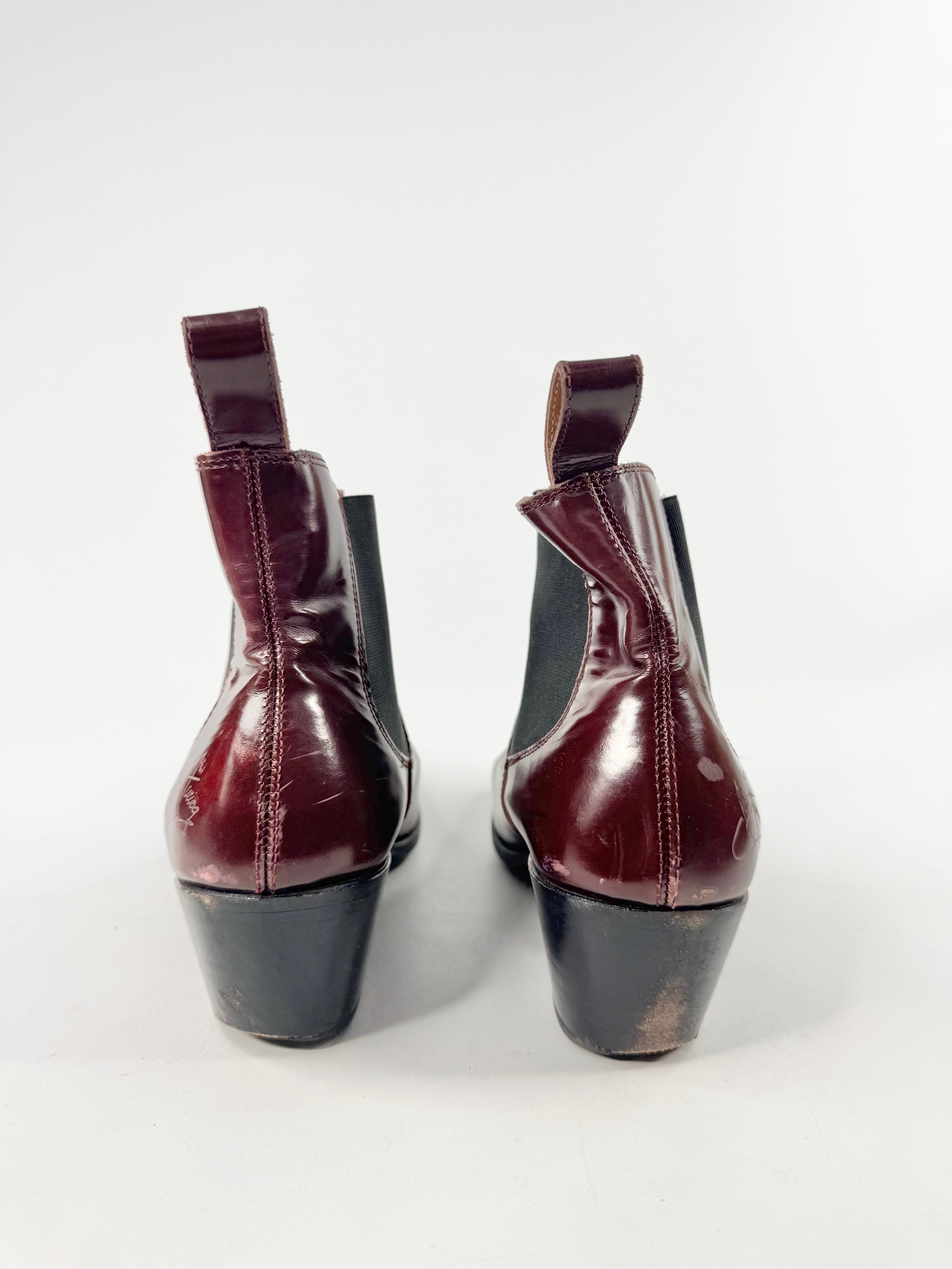 John Fluevog Mahogany Ankle Boots - EU40.5