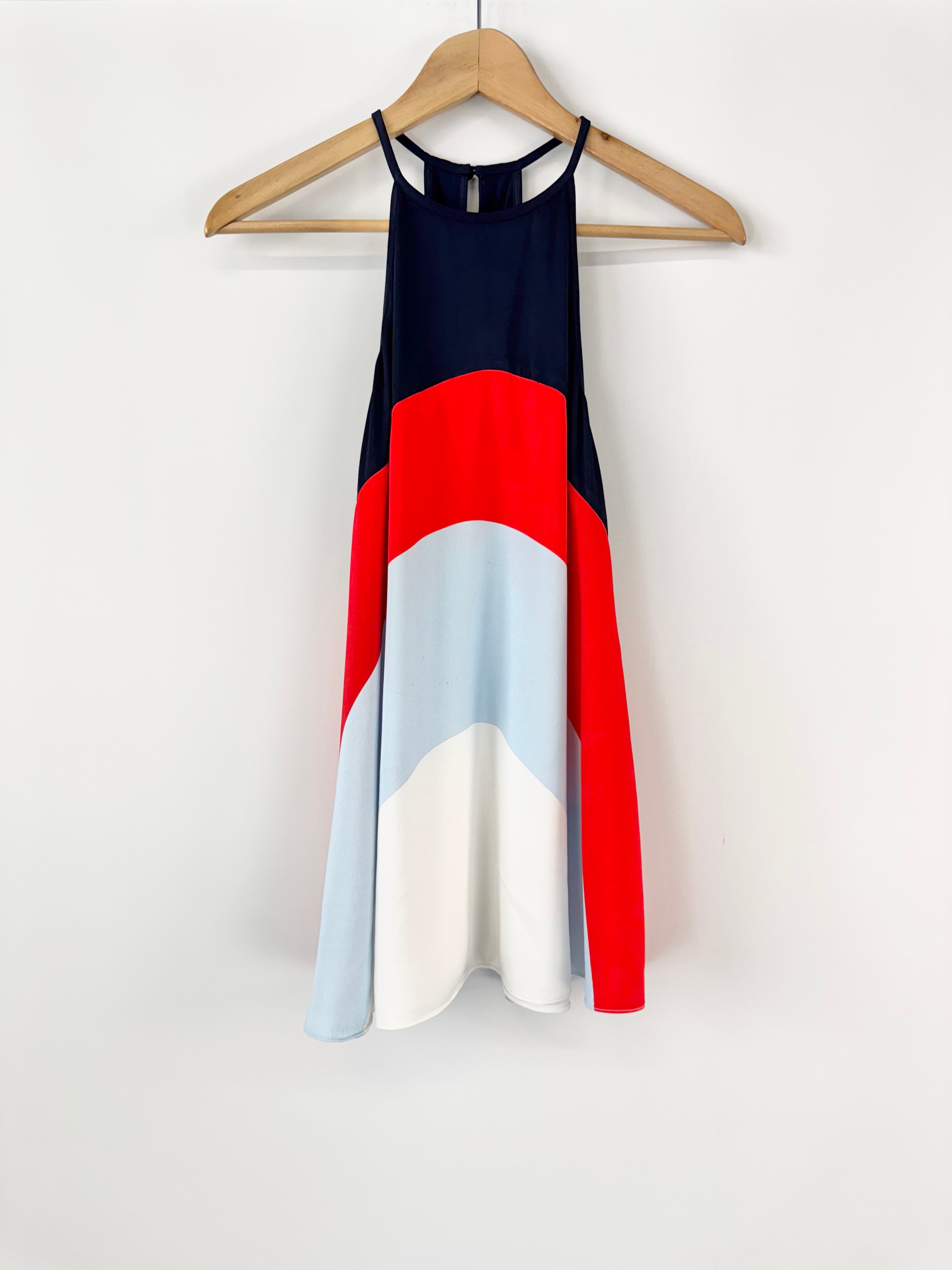 Sass & Bide Navy Red & White Halter Top - AU8