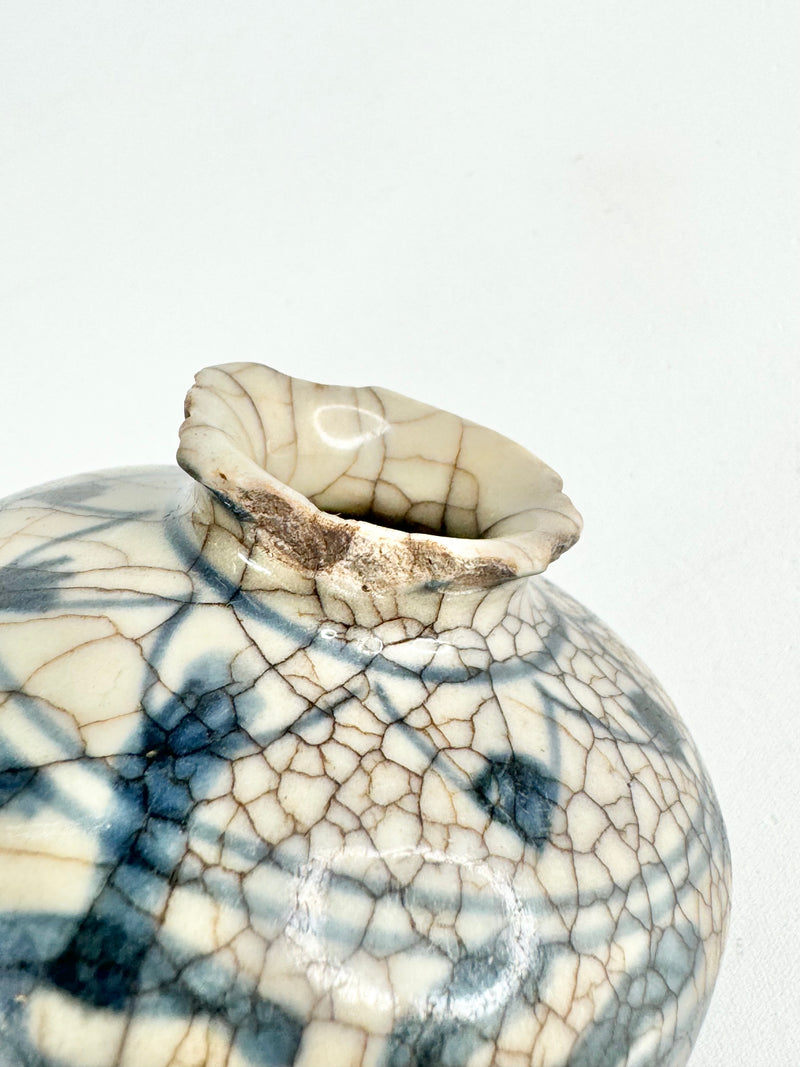 Antique Stoneware Hand Painted Jarlet