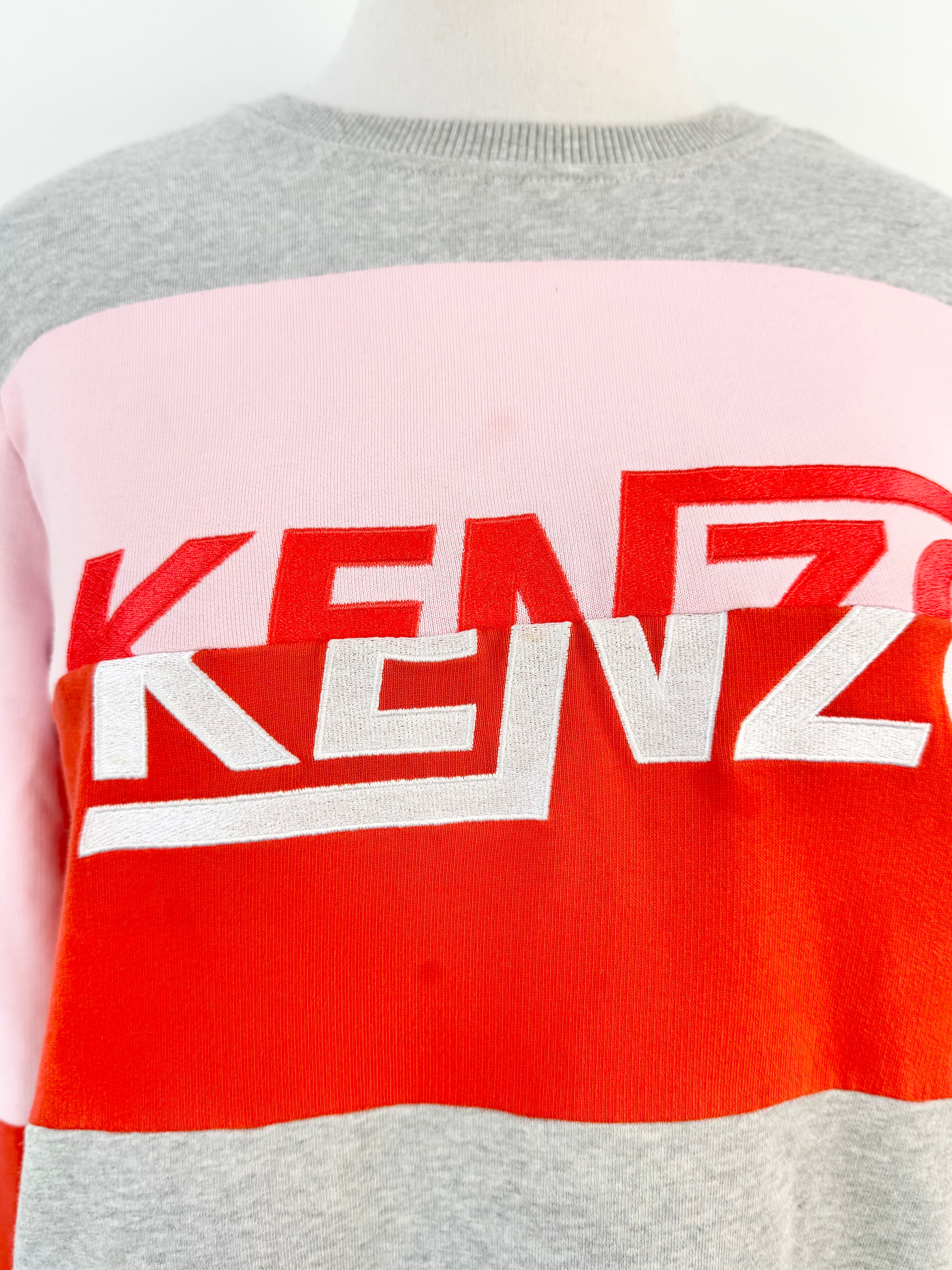 Kenzo Paris Grey Logo Sweater - XL