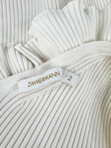 Zimmermann Cream 'Postcard' One Should Ruffle Trim Tank Top - AU10