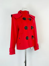 Rag & Bone Scarlet Red Wool Cropped Coat - AU8