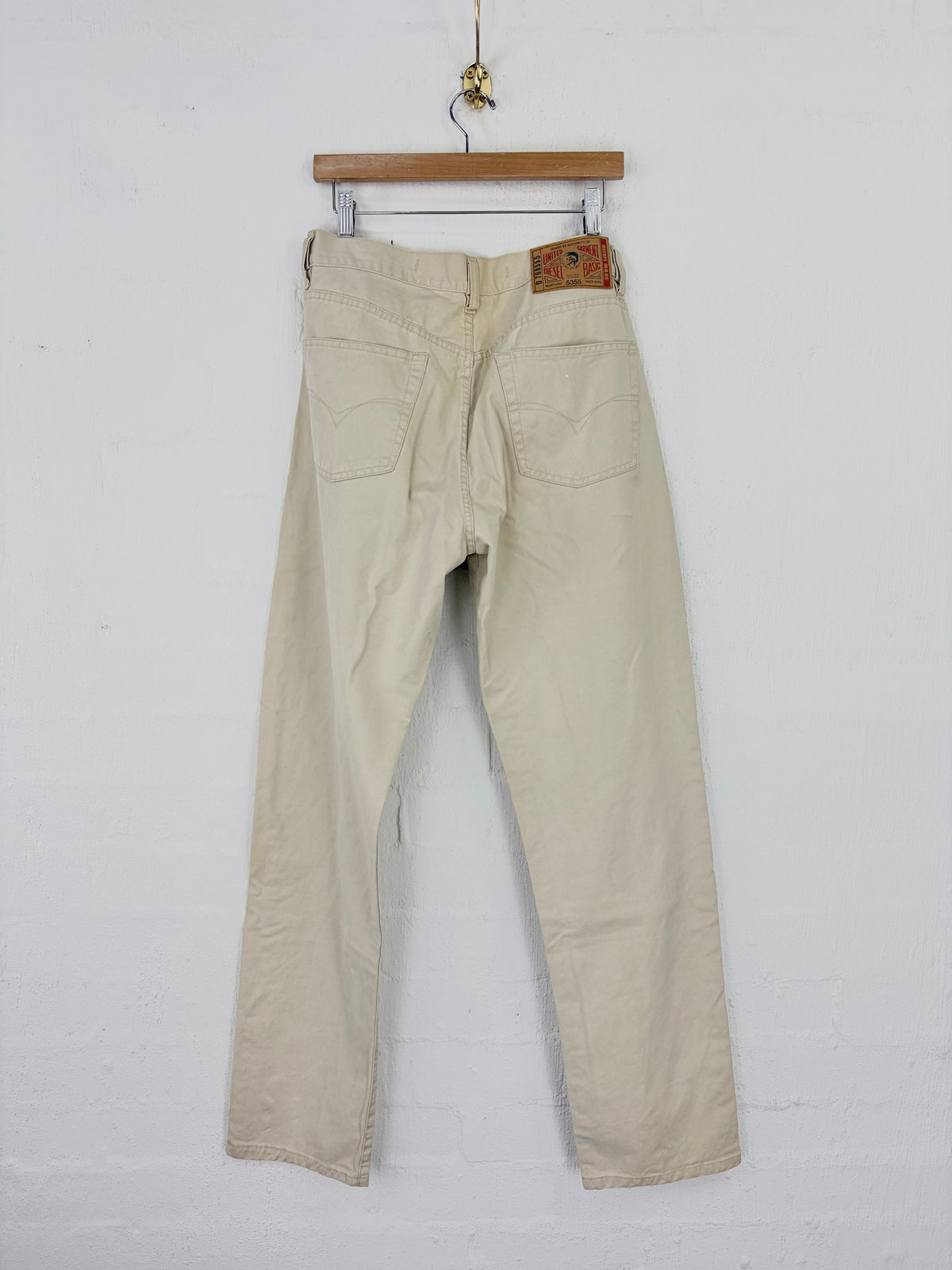 Diesel Cream Straight Leg Jeans - 32