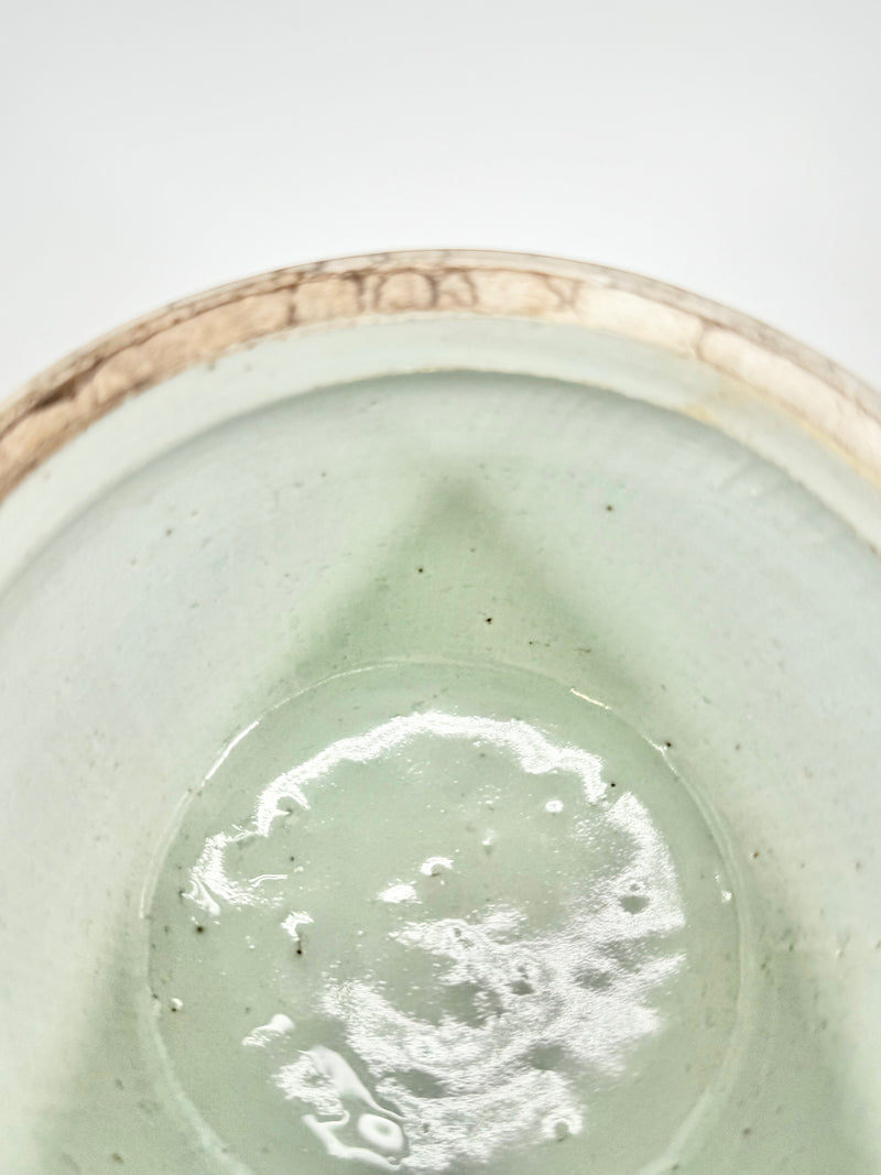 Antique Blue & White Fu Dog Ginger Jar
