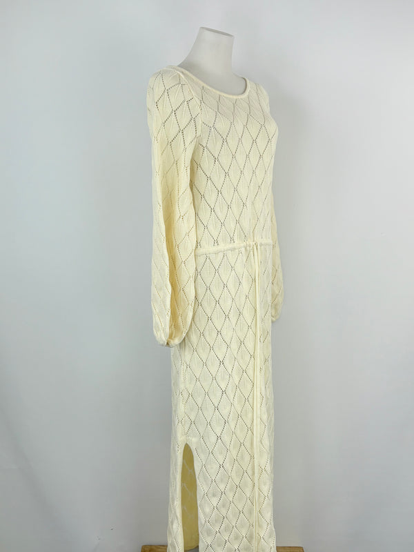 Kivari Ivory 'Claudia' Scoop Back Knit Dress - AU10
