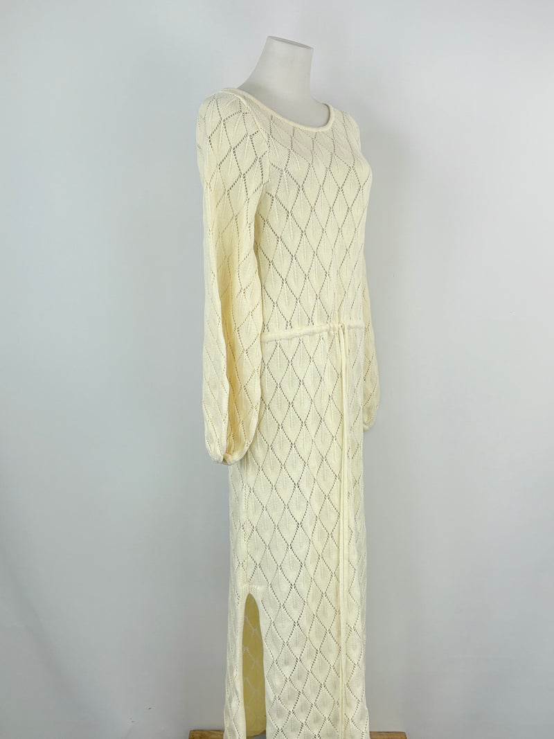 Kivari Ivory 'Claudia' Scoop Back Knit Dress - AU10