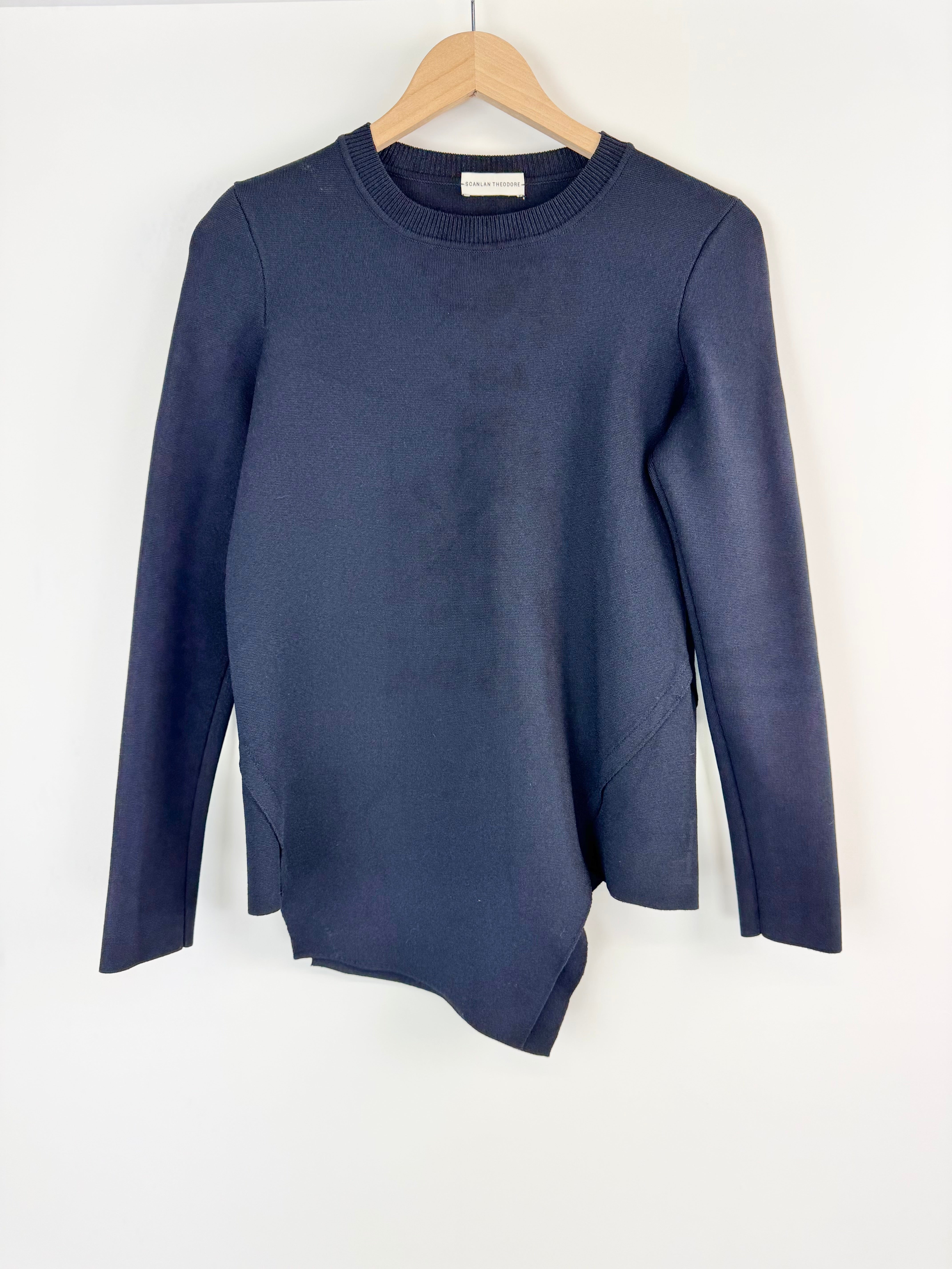 Scanlan Theodore Navy Asymmetrical Long Sleeve - AU8/10