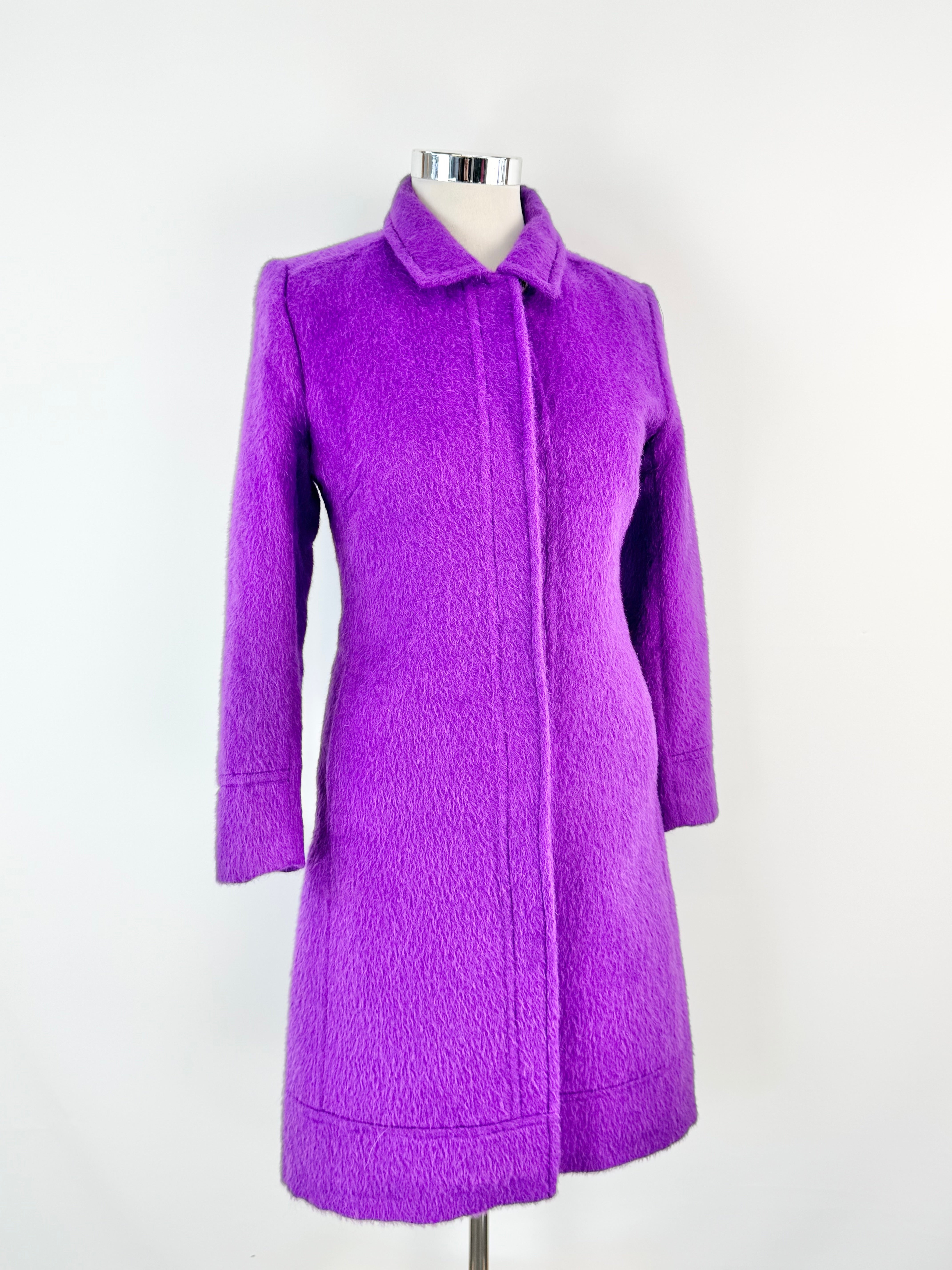 Ink Violet Wool Coat - AU12