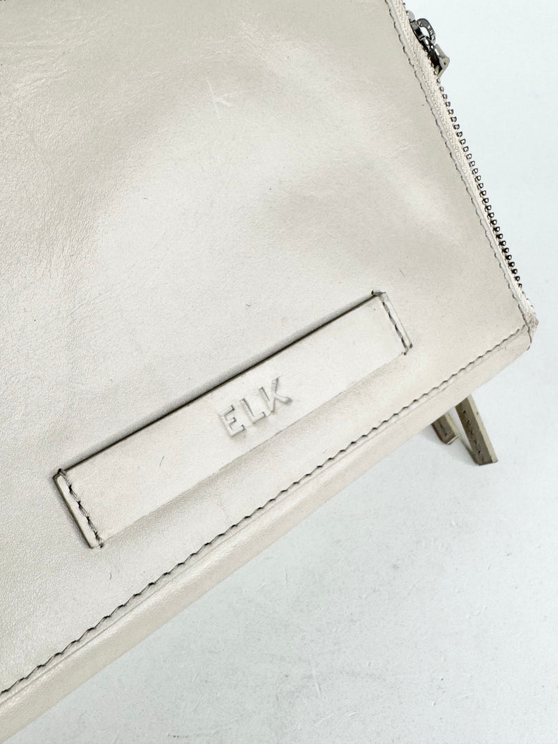 Elk 'Bedarra' Small Bone Leather Cross Body Bag NWT