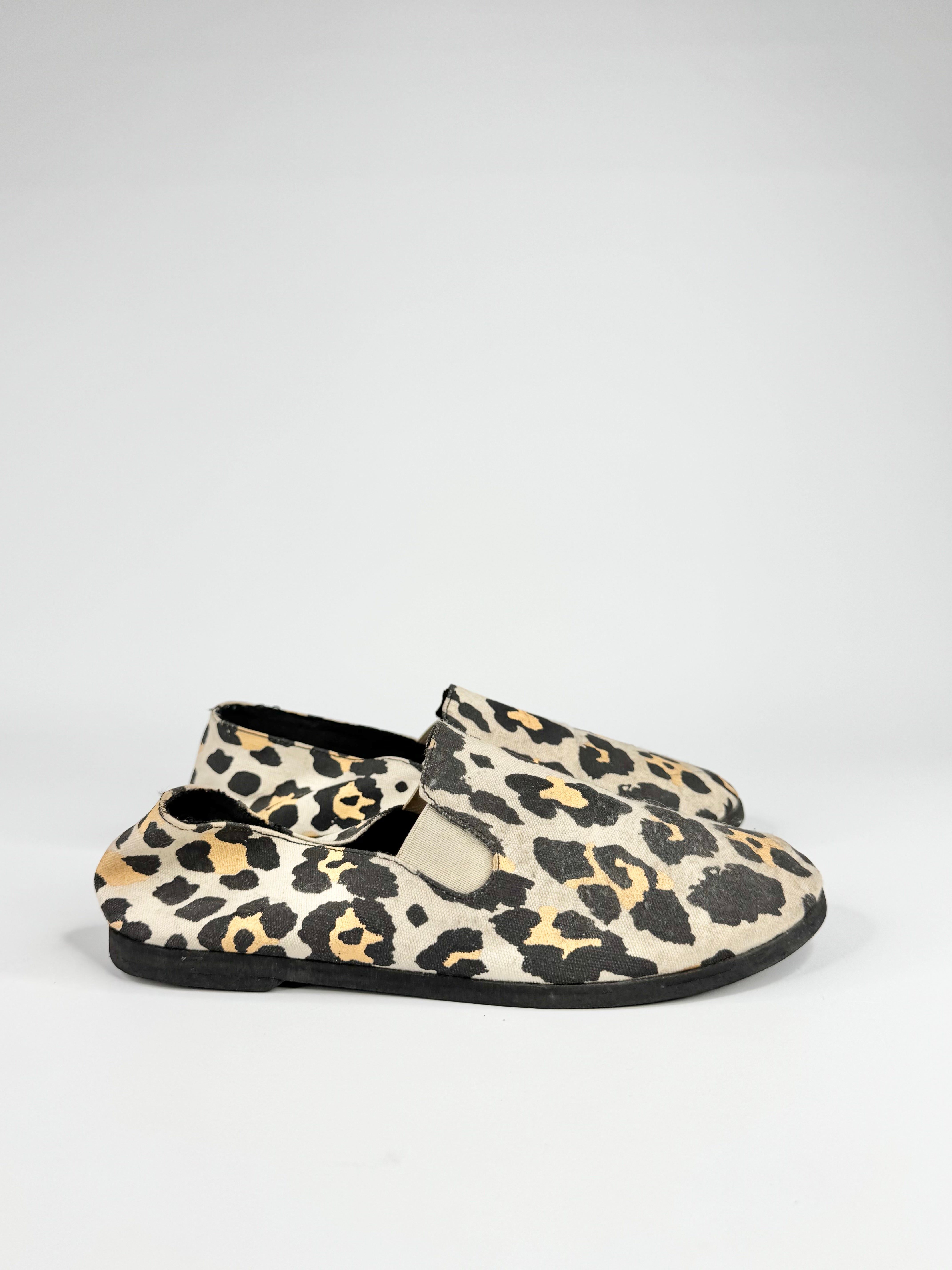 Stella McCartney Leopard Print Slip On Loafers - EU37
