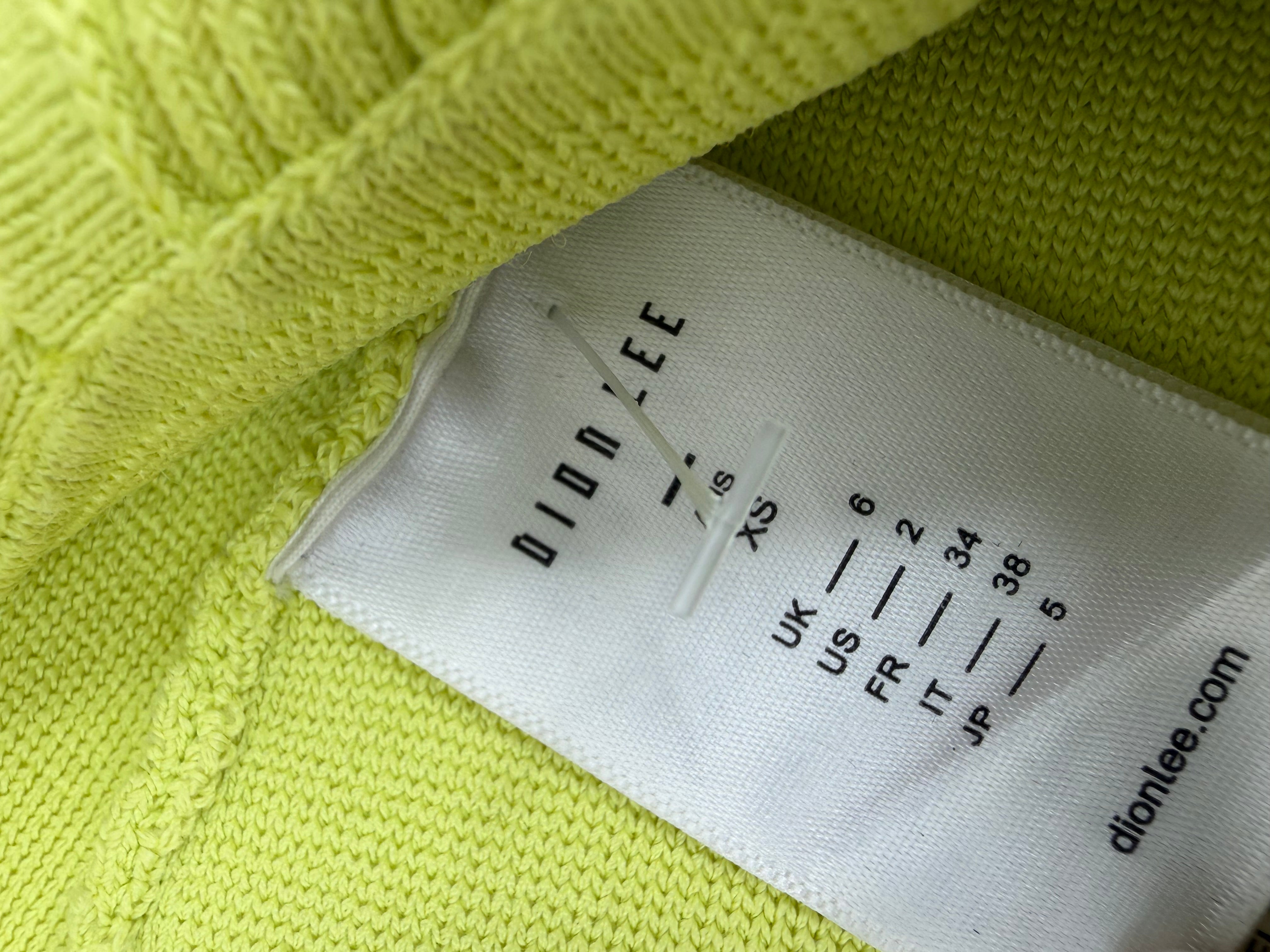 Dion Lee Neon Green Crop Top - AU6/8