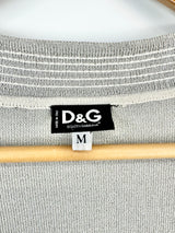 D&G Silver Sequin Trim Cardigan - AU10