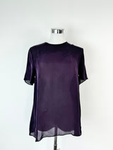 Camilla & Marc Aubergine Silk Top - AU10