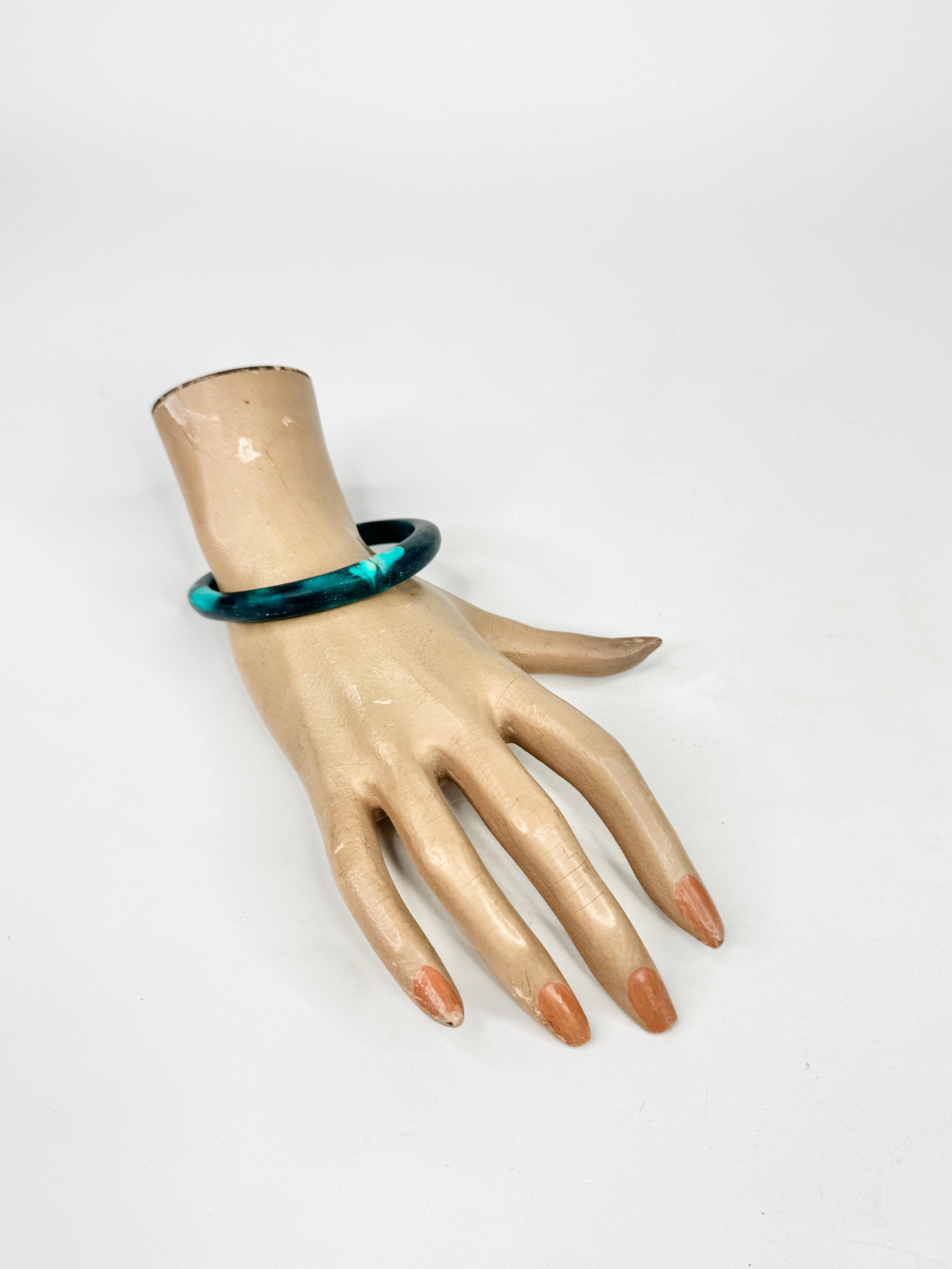 MFW Dinosaur Designs Green Bangle