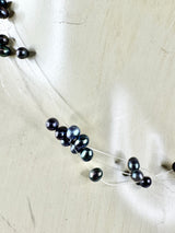 Dyed Purple Pearl Necklace with 14ct Clasp