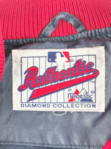 Vintage-Style Majestic Navy Blue 'Red Sox' Bomber Jacket - S