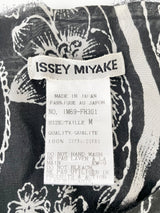 Issey Miyake Black Floral Sheer Singlet Top - M