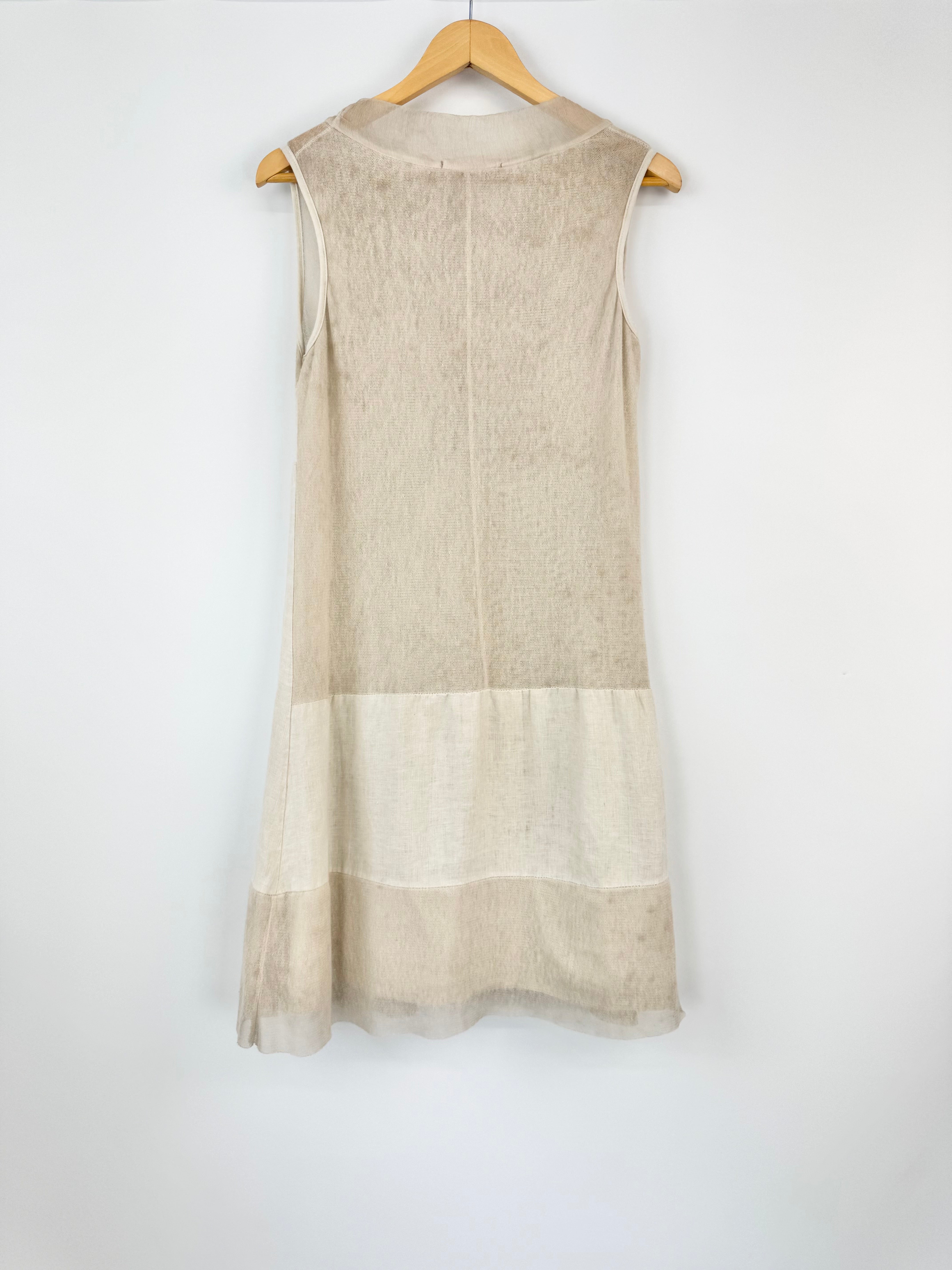 Giorgia + Johns Fawn Mesh Contrast Midi Dress - AU10/12