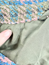 Essential Antwerp Green, Pink & Blue Plaid Coat - AU12