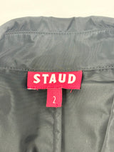 Staud Black Sleeveless Polyester Shirt-Dress - AU8/10