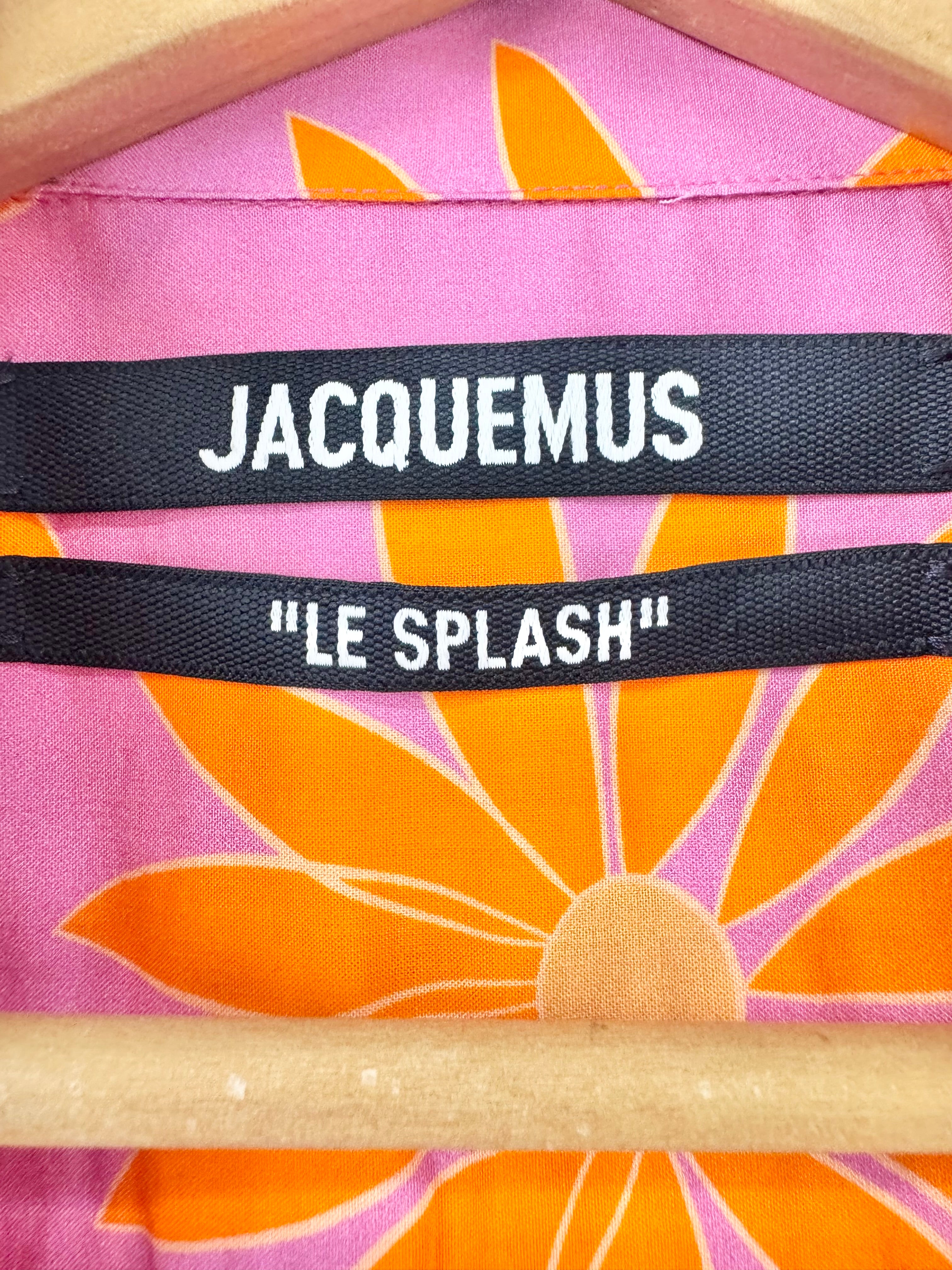Jacquemus 'Le Splash' Pink La Chemise Jean Printed Shirt - 52