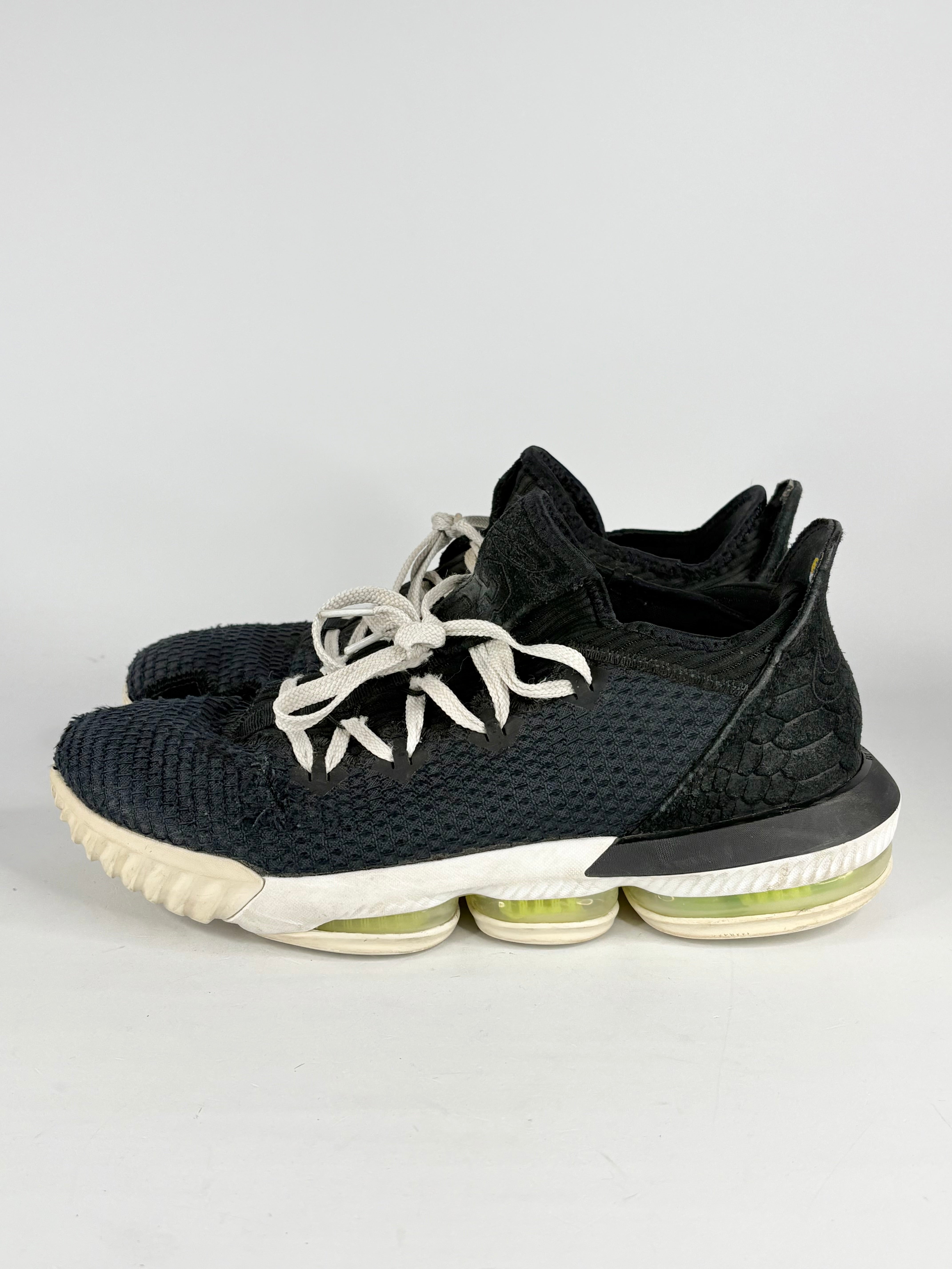 Nike LeBron 16 Black Volt Glow Sneakers - EU45