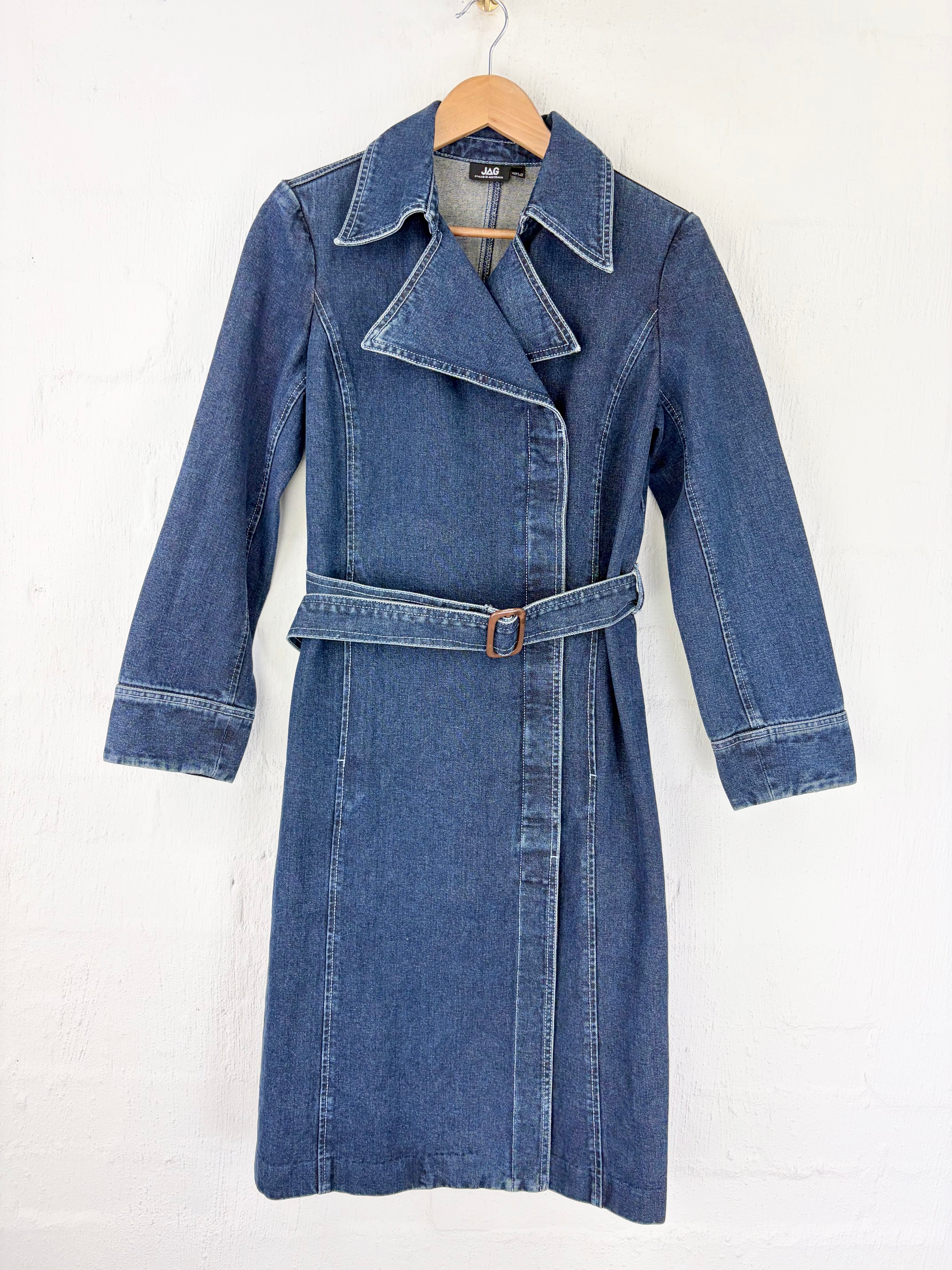 Jag Blue Denim Belted Coat - AU10