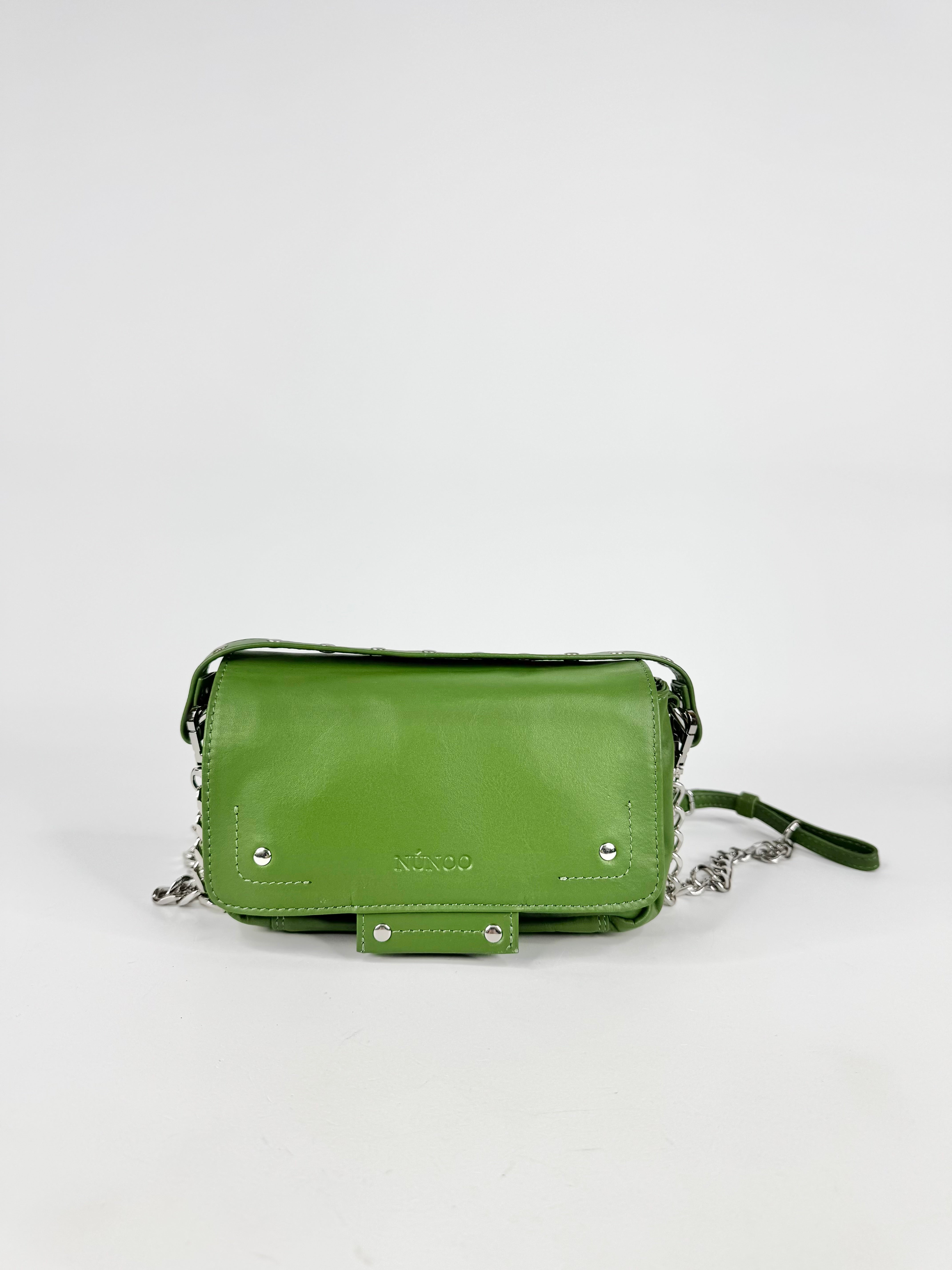 Núnoo Green Studded 'Small Honey Silky Jade' Leather Mini Bag NWT