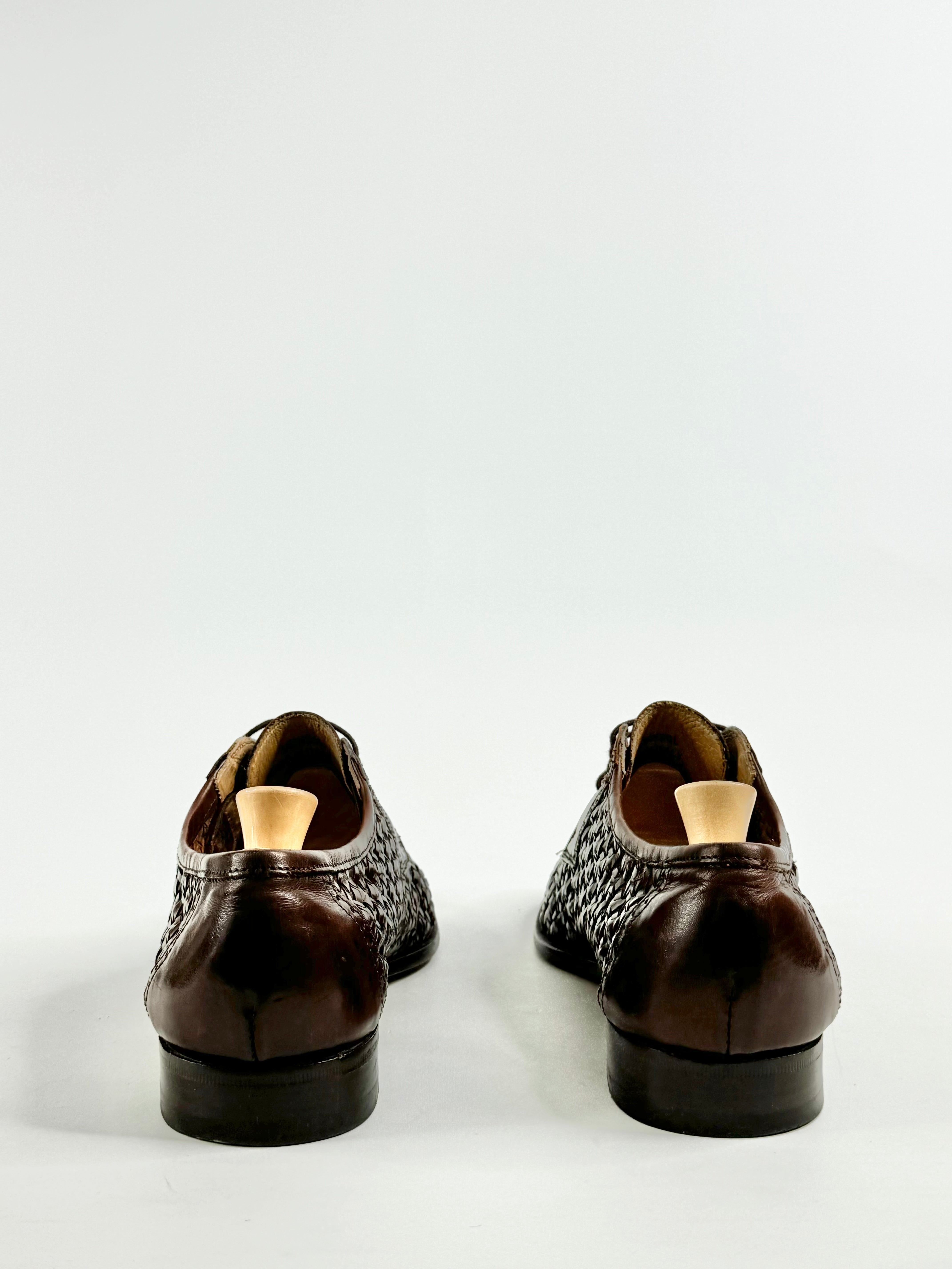 Bally Brown Woven Lace ups - EU41