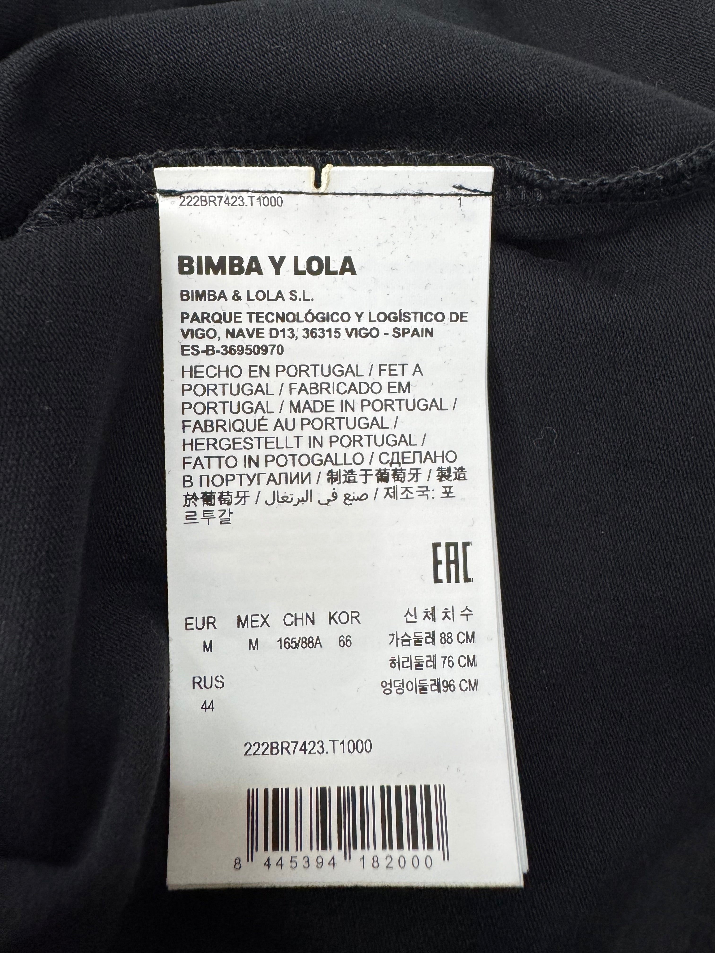 Bimba y Lola Black Logo Baby-Doll T-Shirt - AU10