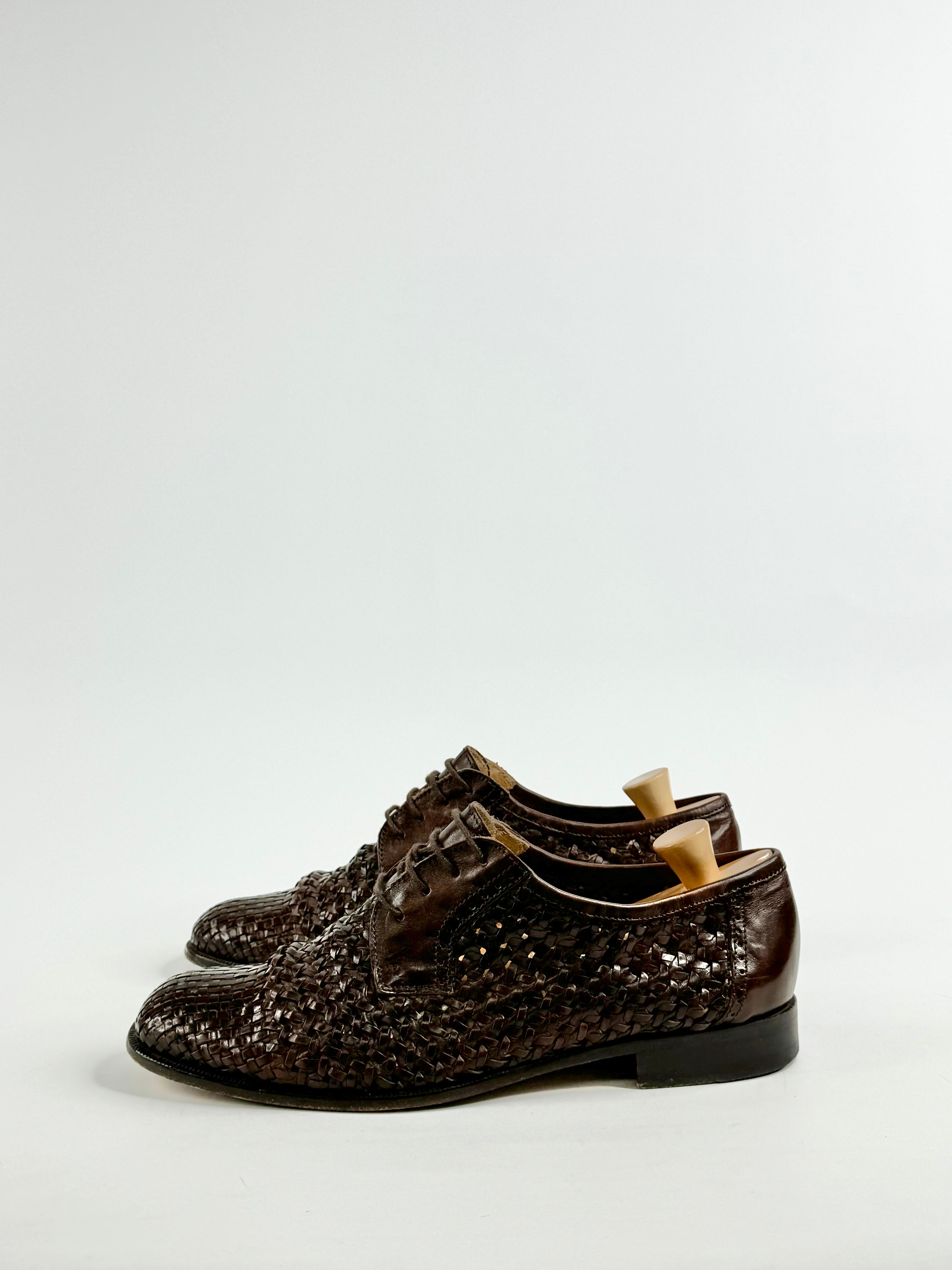 Bally Brown Woven Lace ups - EU41
