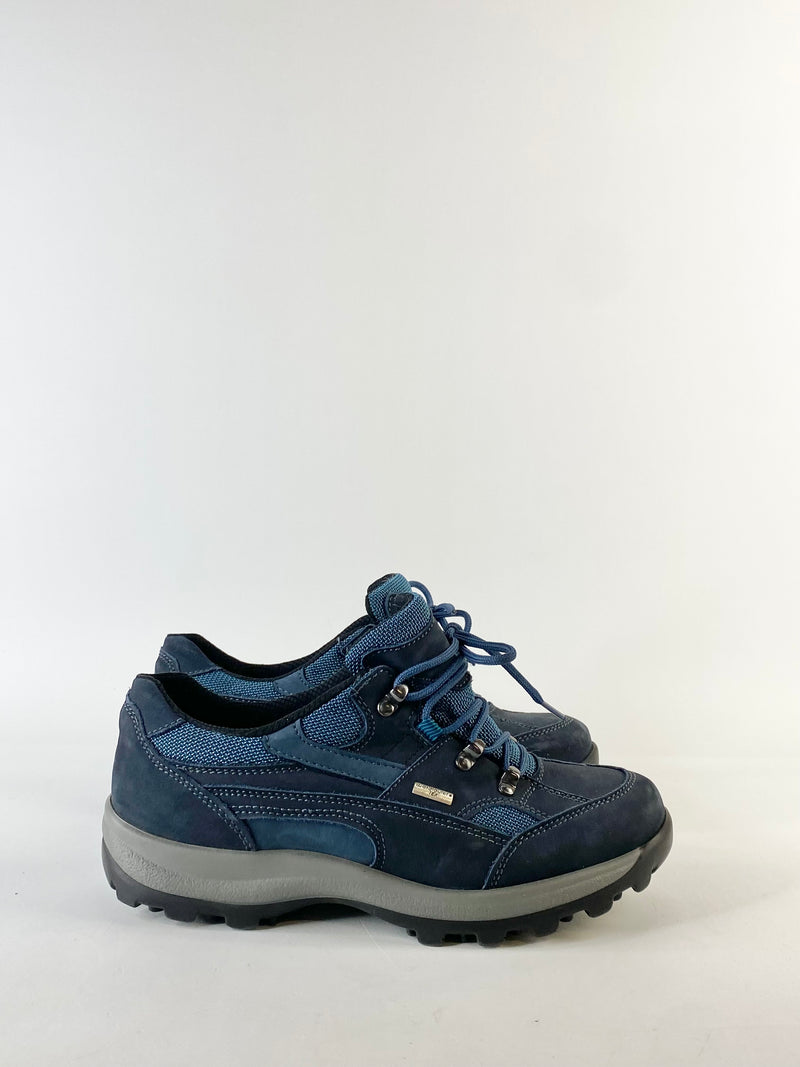 Waldläufer Blue & Grey Contrast Sneakers - 5.5