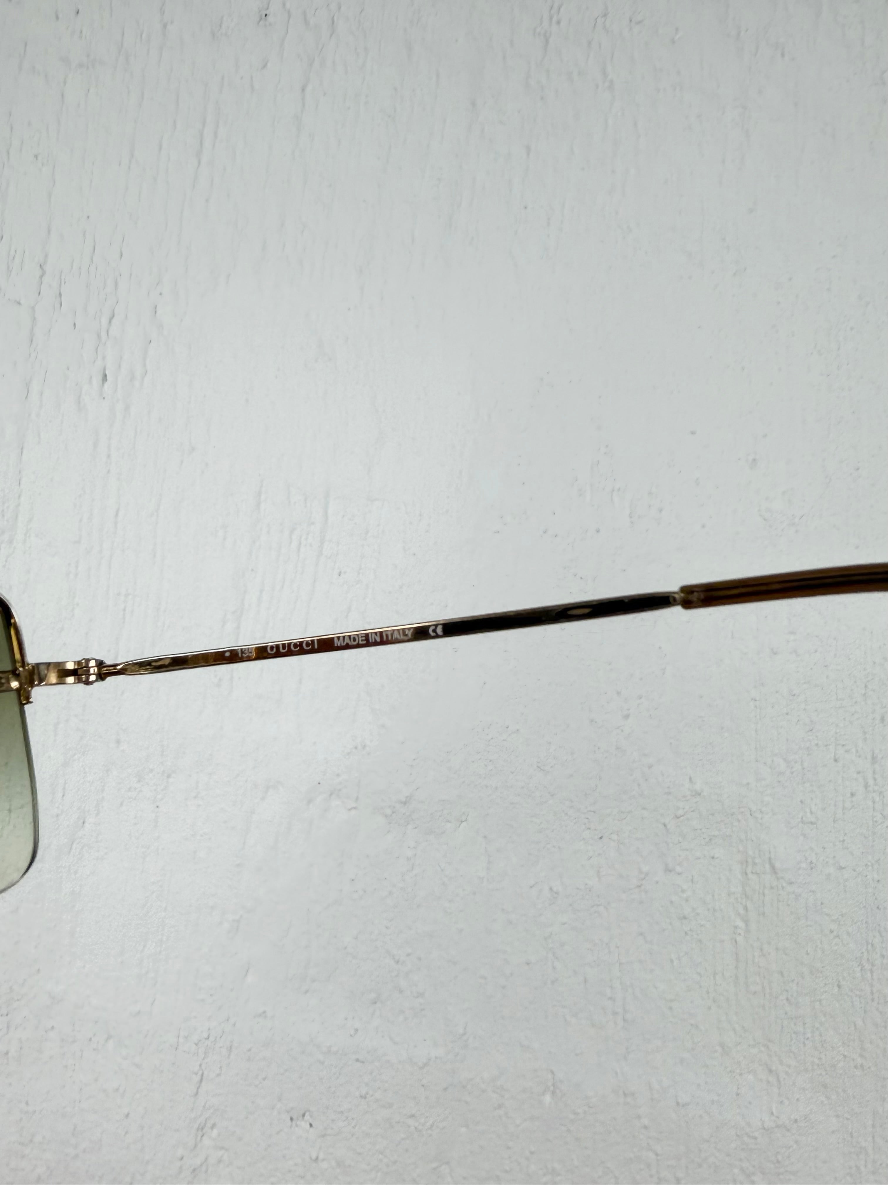 Gucci GG1653/S Gold Rimless Sunglasses