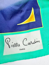Pierre Cardin Emerald Green Silk Scarf
