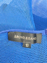 Bronx & Banco Cobalt Mesh & Satin Dress - AU10