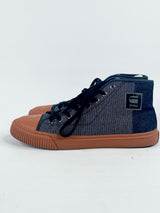 G-Star Raw Dark Blue 'Meefic' Mid Denim Sneakers - EU43